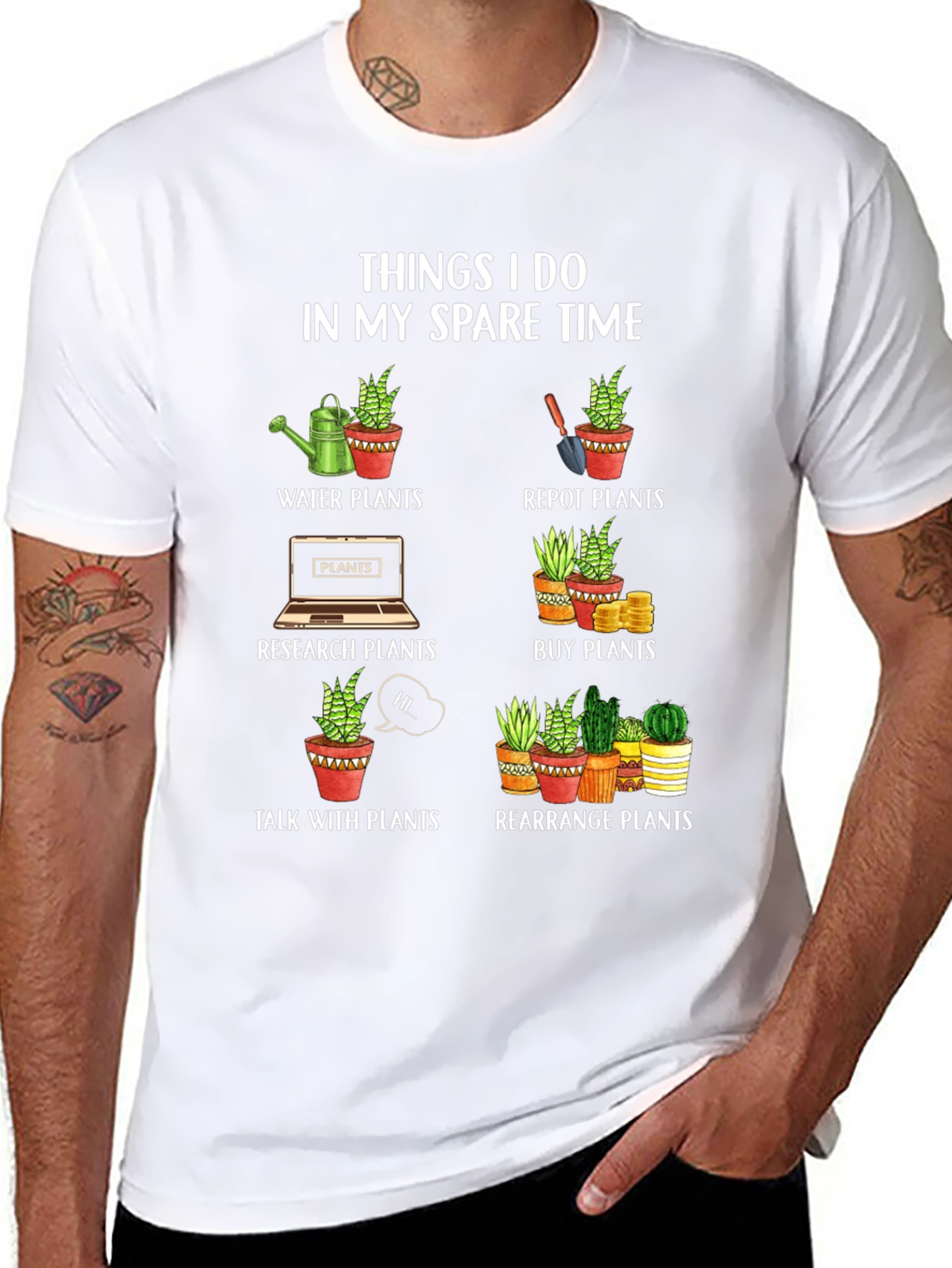 Plant Lovers Spare Time T-Shirt