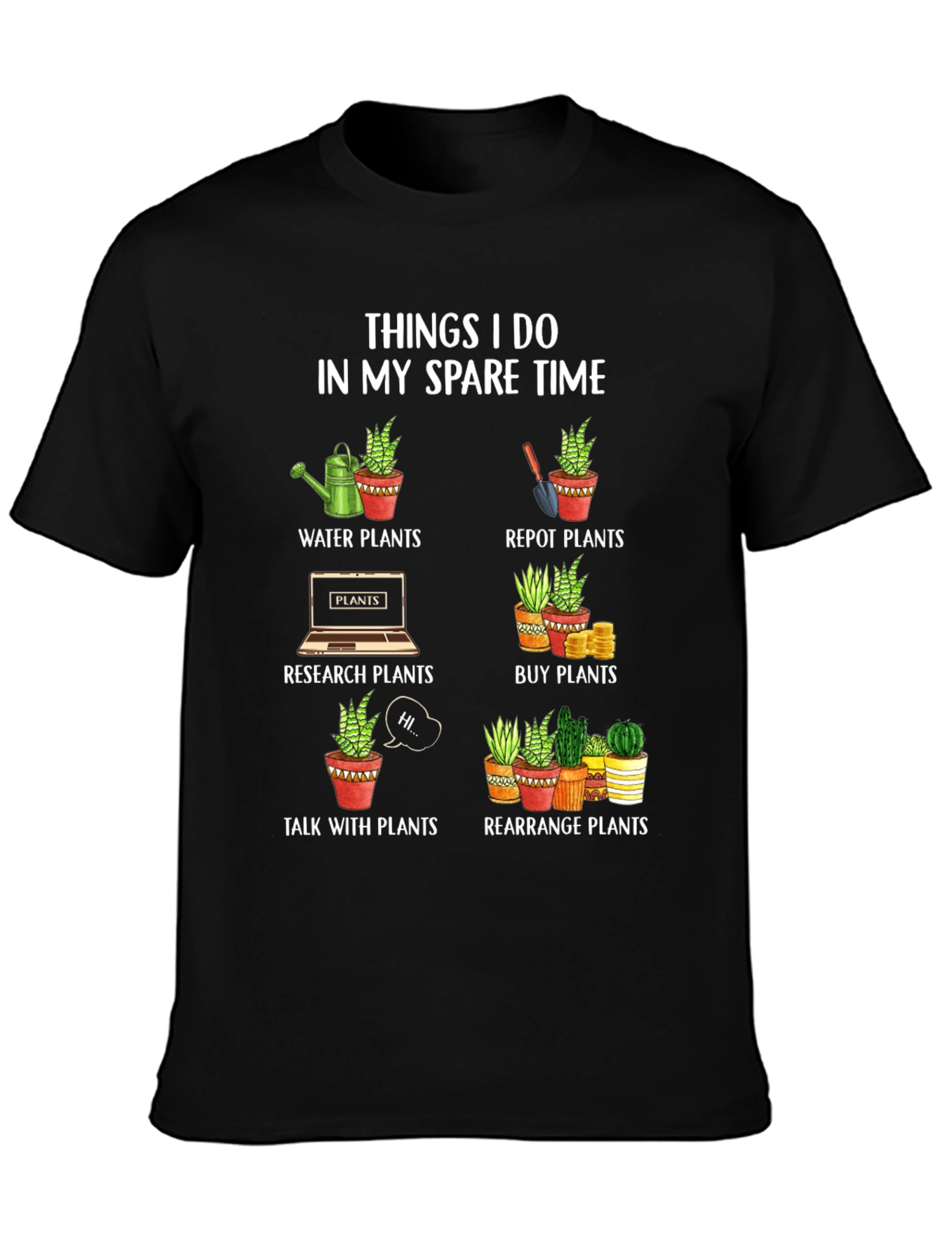 Plant Lovers Spare Time T-Shirt