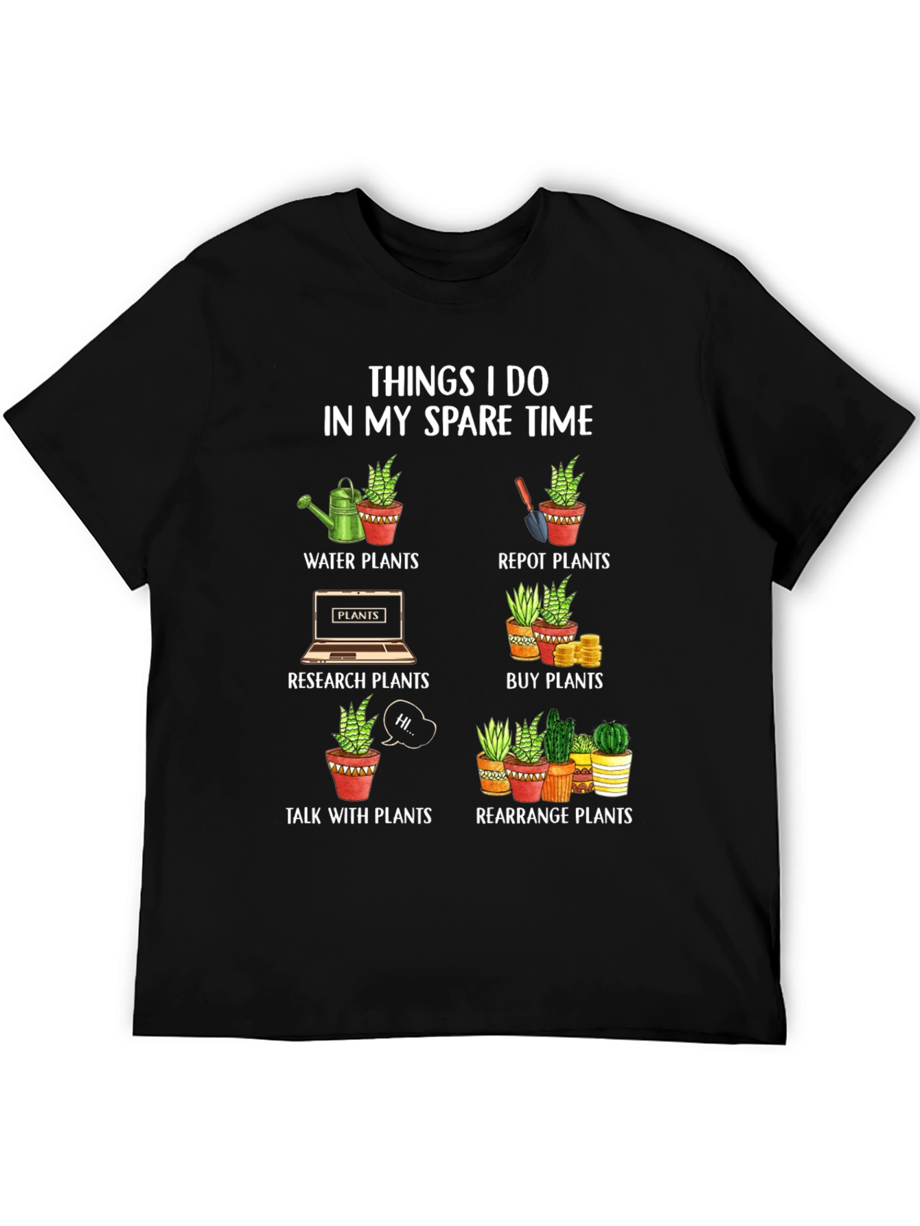 Plant Lovers Spare Time T-Shirt