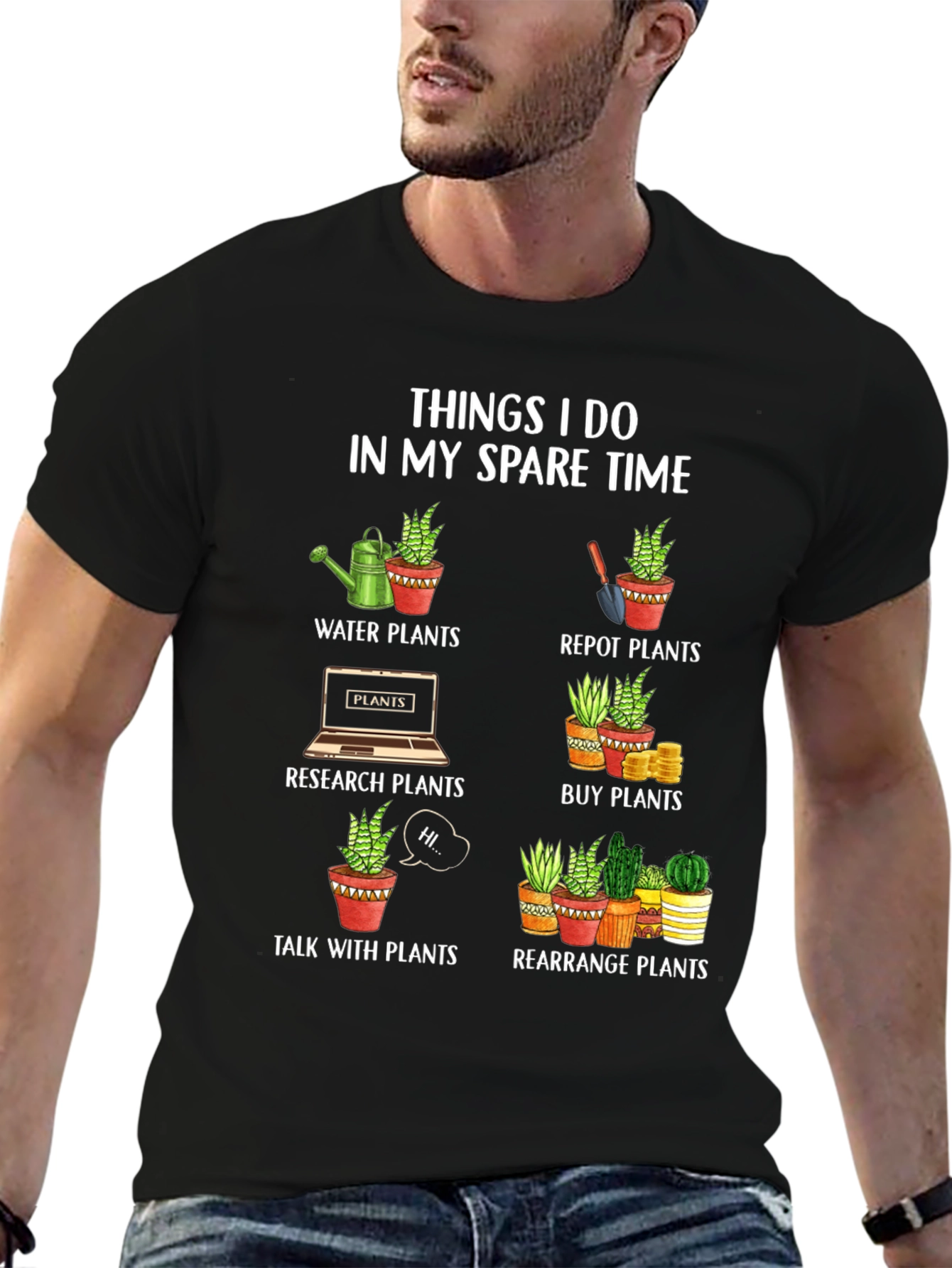 Plant Lovers Spare Time T-Shirt