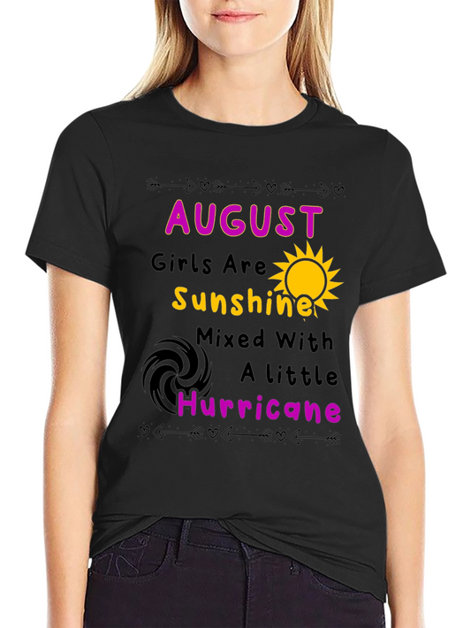 August Girls Sunshine Hurricane Black T-Shirt
