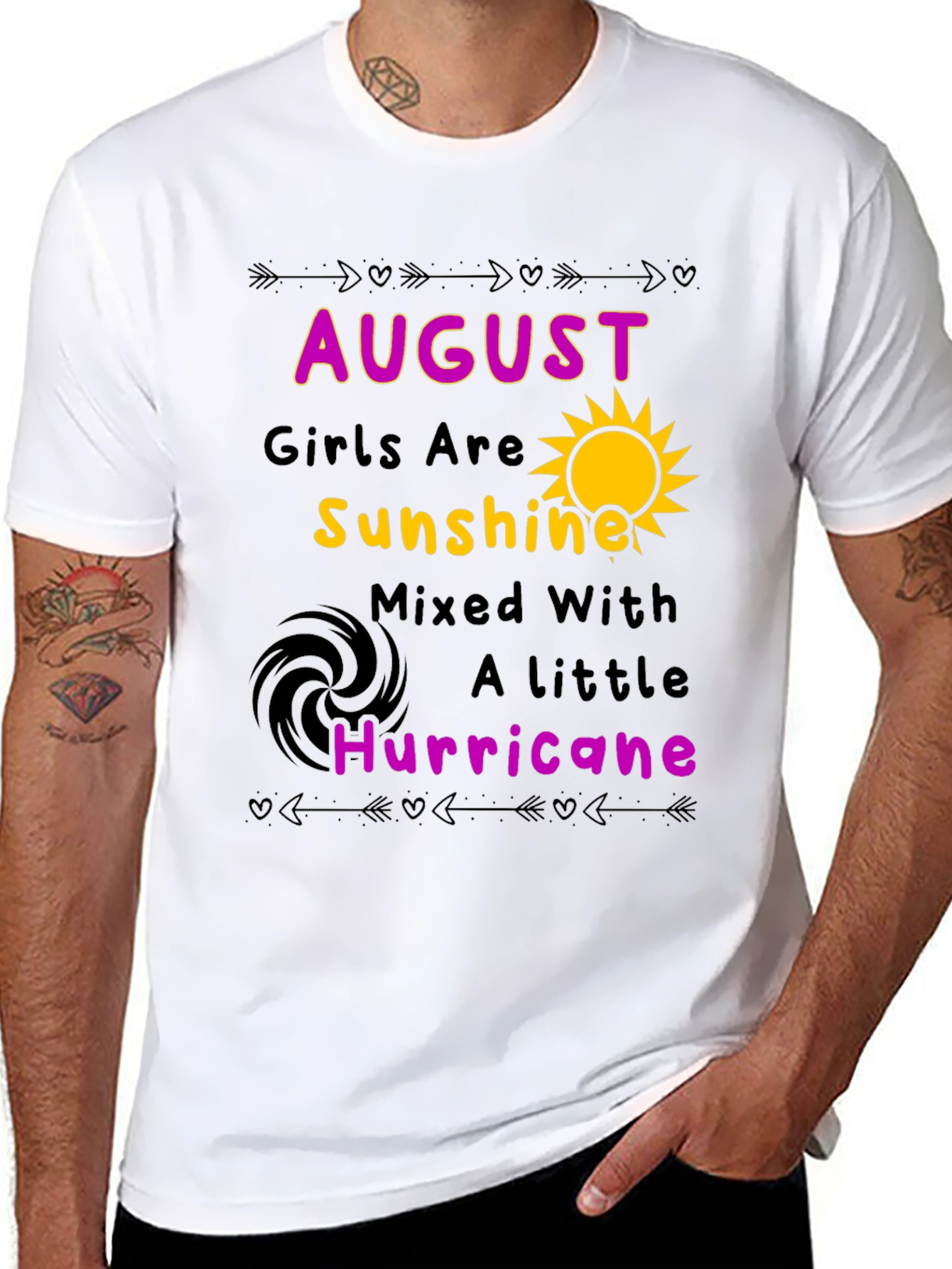 August Girls Sunshine Hurricane Black T-Shirt