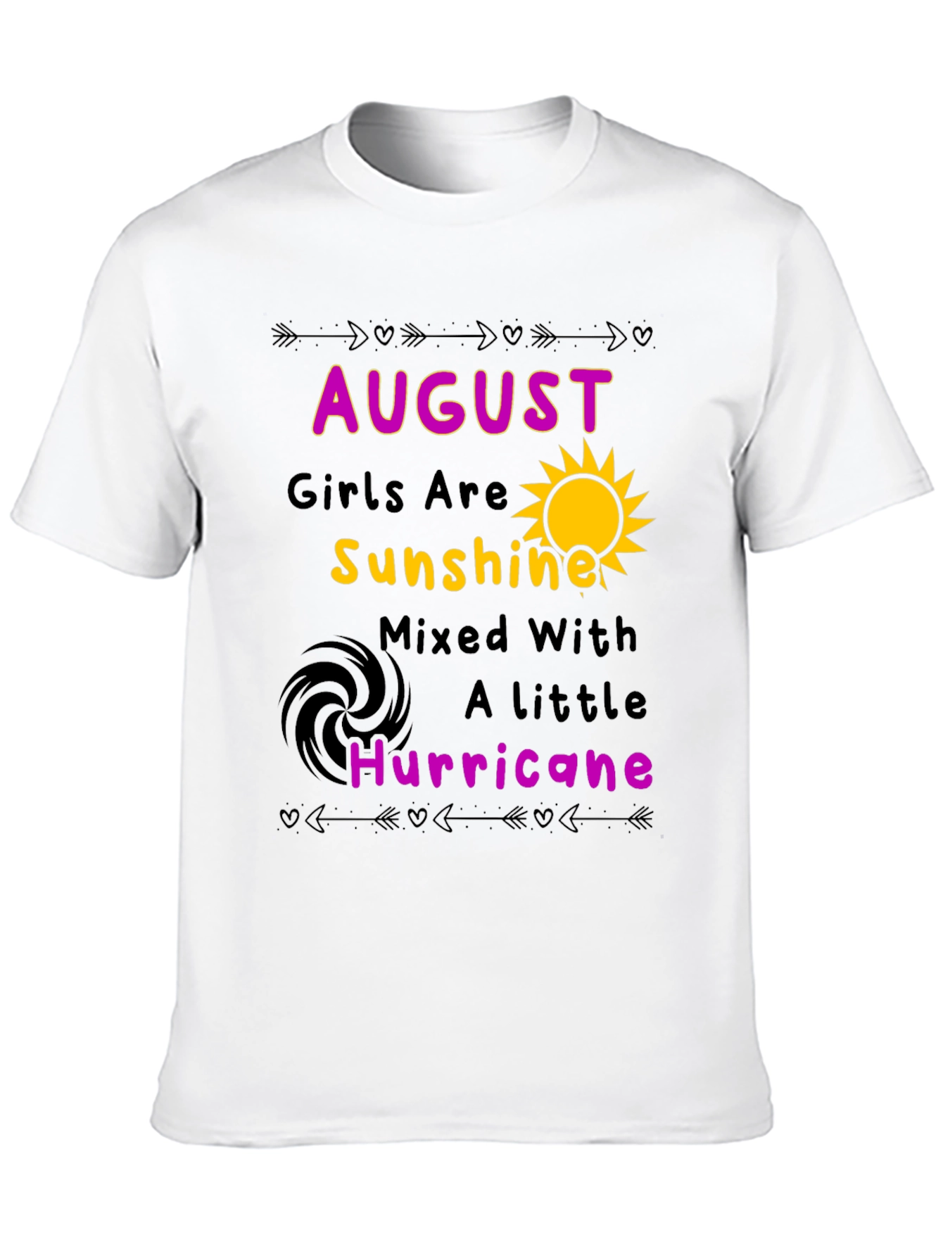 August Girls Sunshine Hurricane Black T-Shirt
