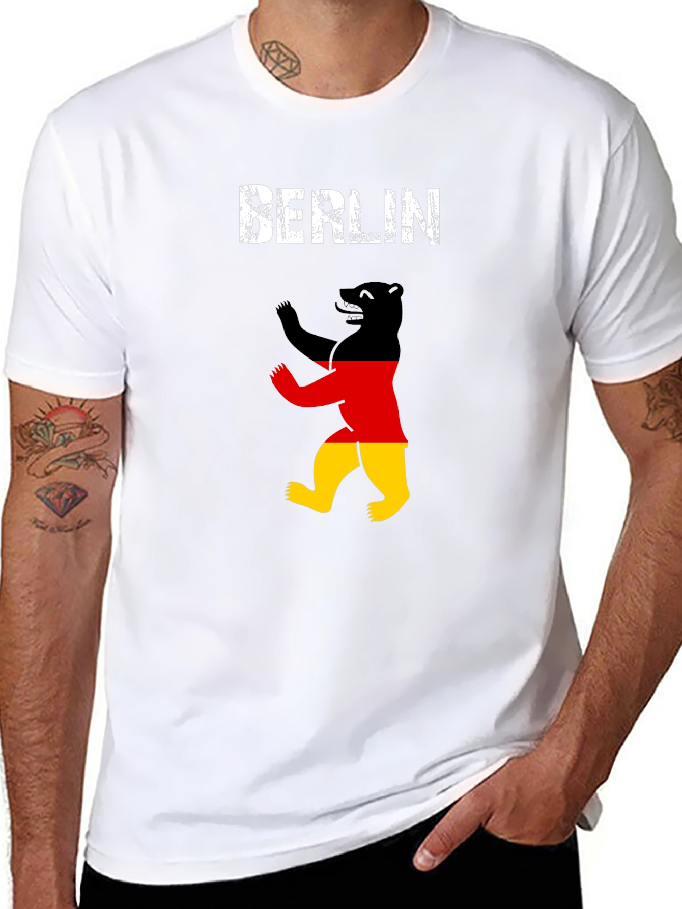 Berlin Bear German Flag T-Shirt