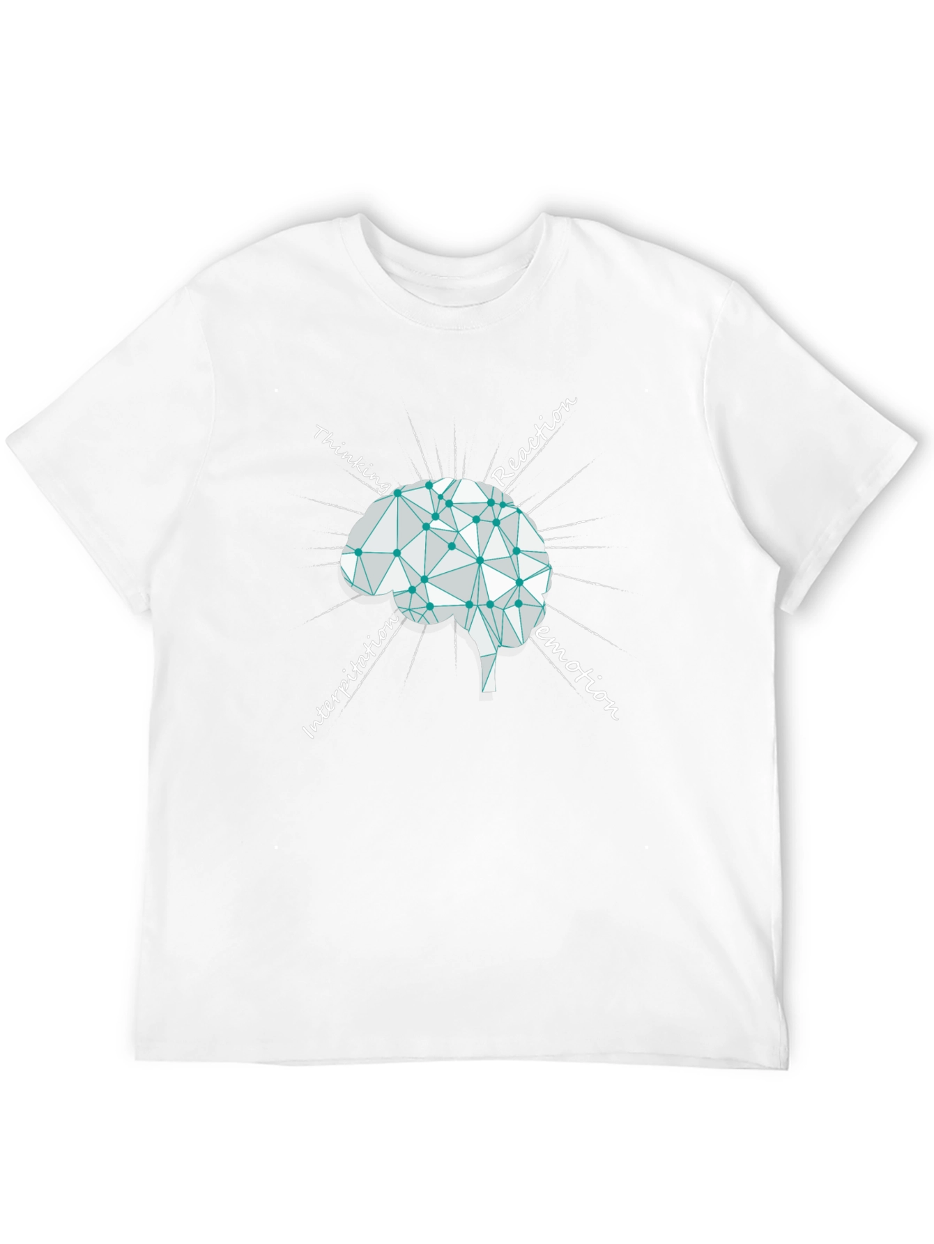 Brain Process Black Graphic T-Shirt