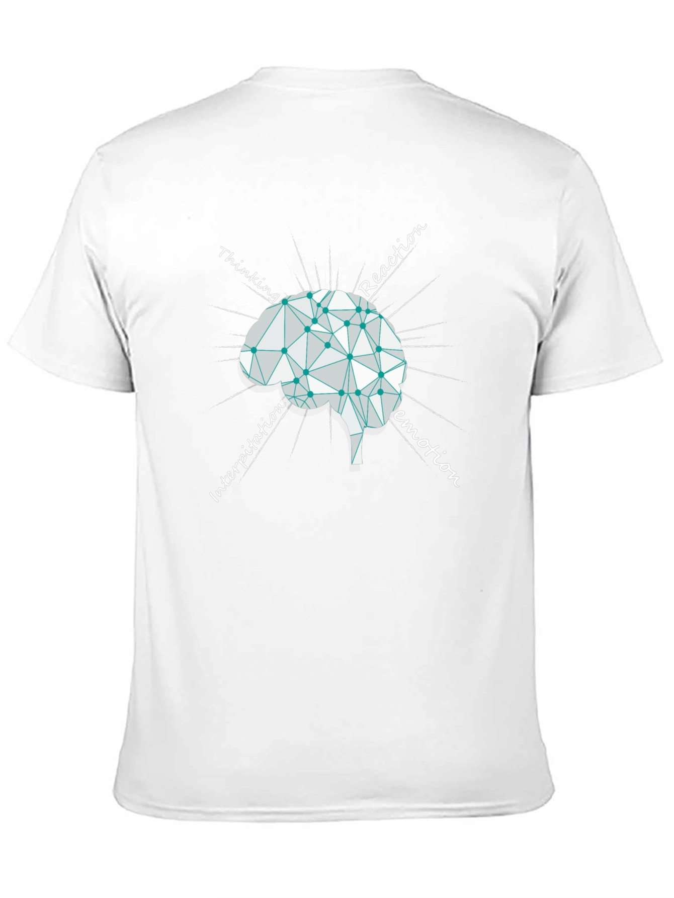 Brain Process Black Graphic T-Shirt