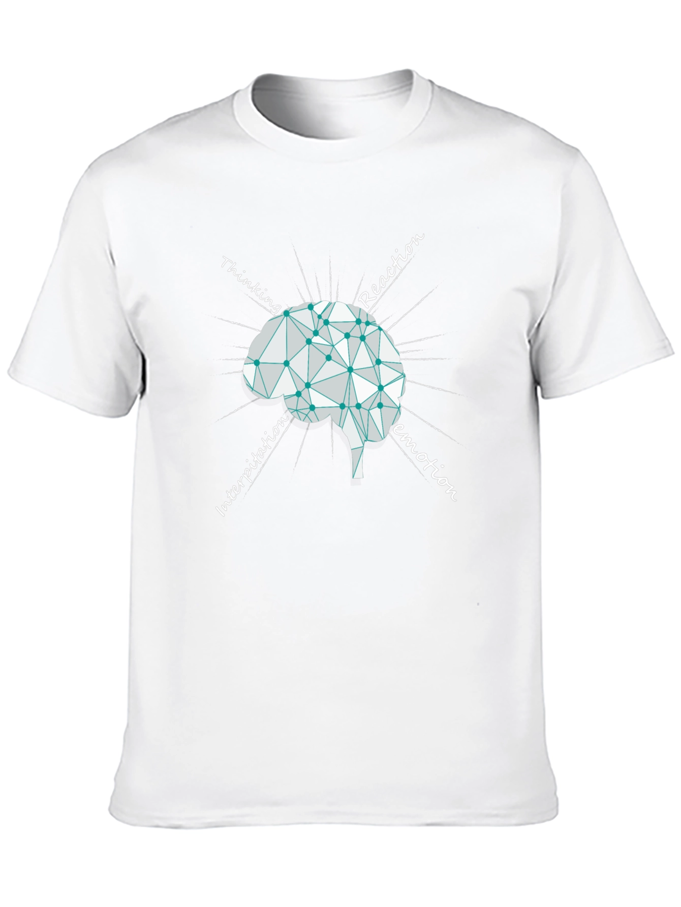 Brain Process Black Graphic T-Shirt