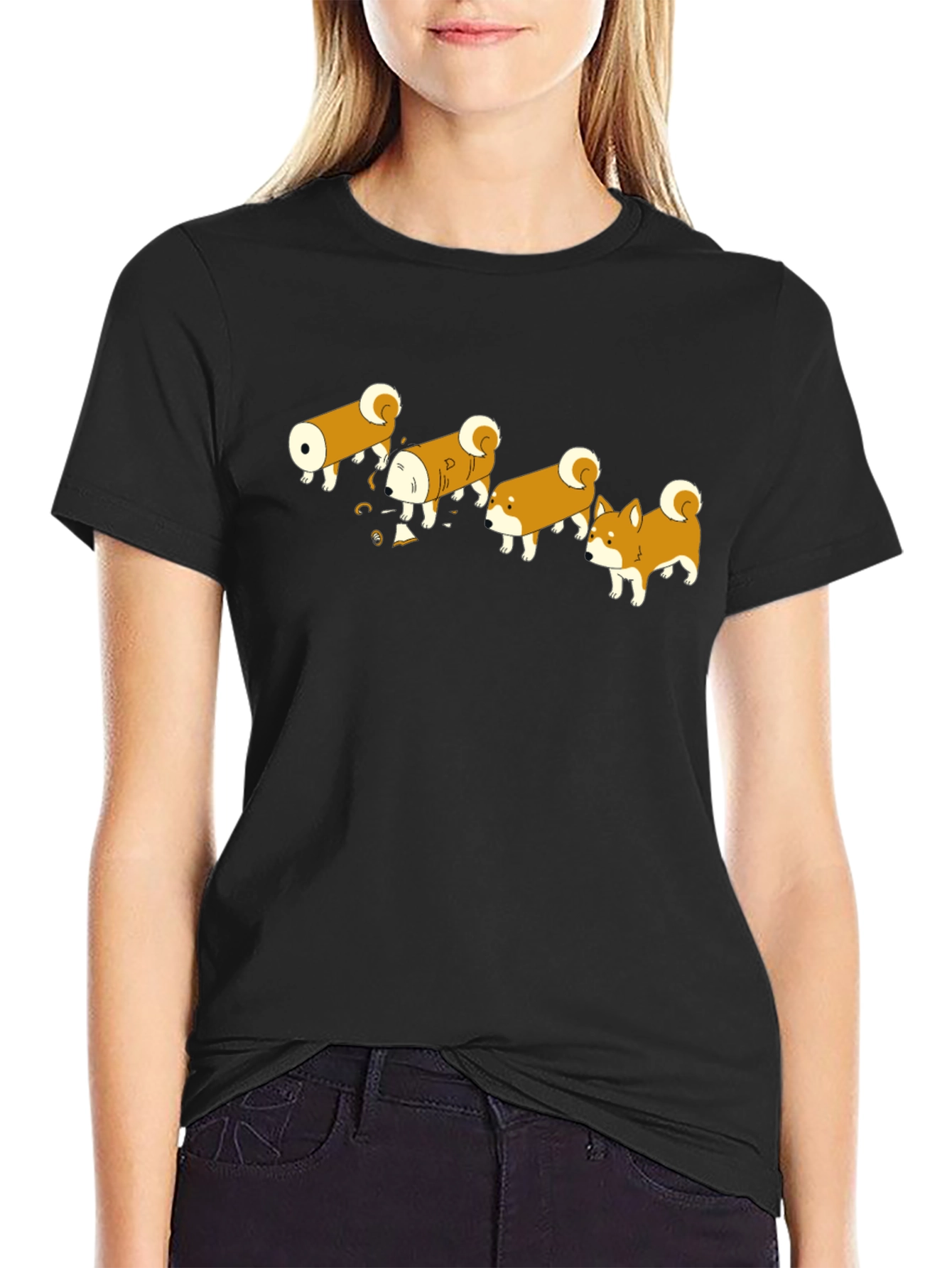 Shiba Evolution Black T-Shirt