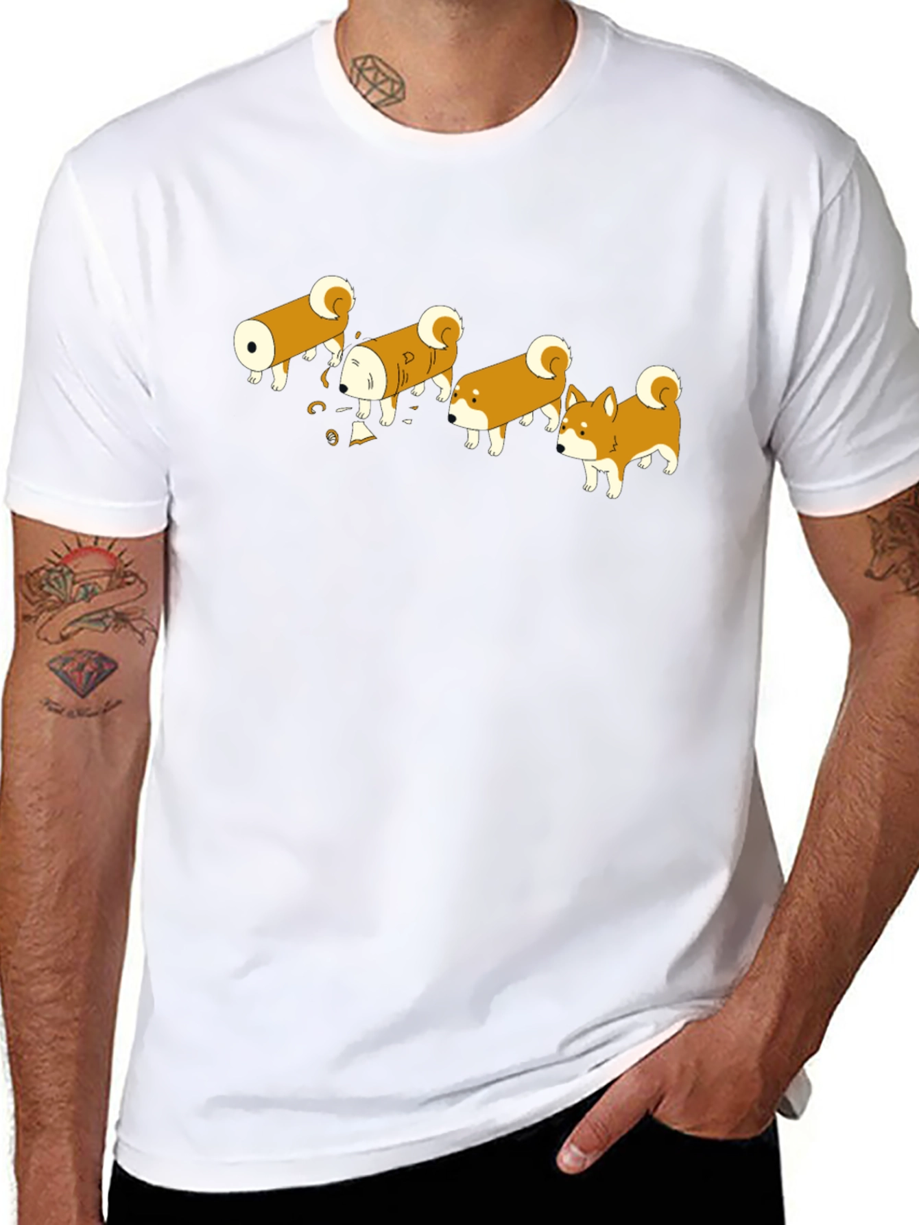 Shiba Evolution Black T-Shirt