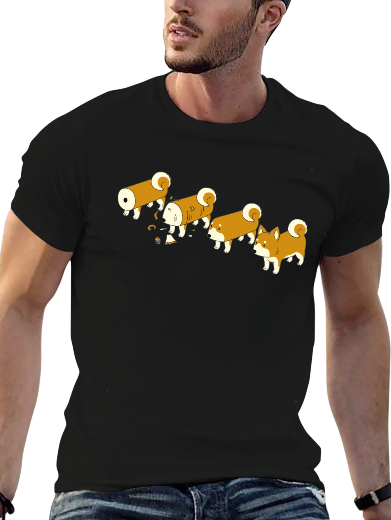 Shiba Evolution Black T-Shirt