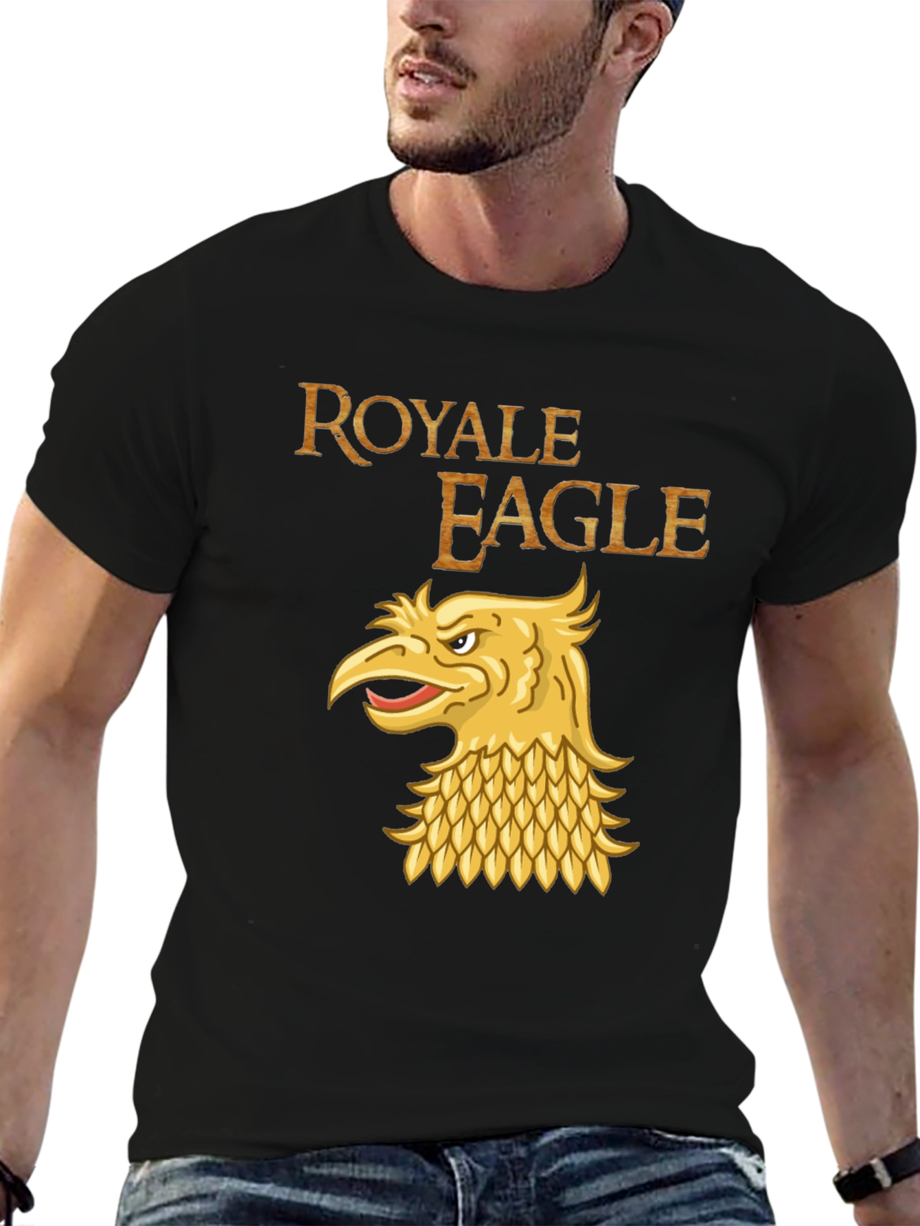 Royale Eagle Graphic T-Shirt - Black