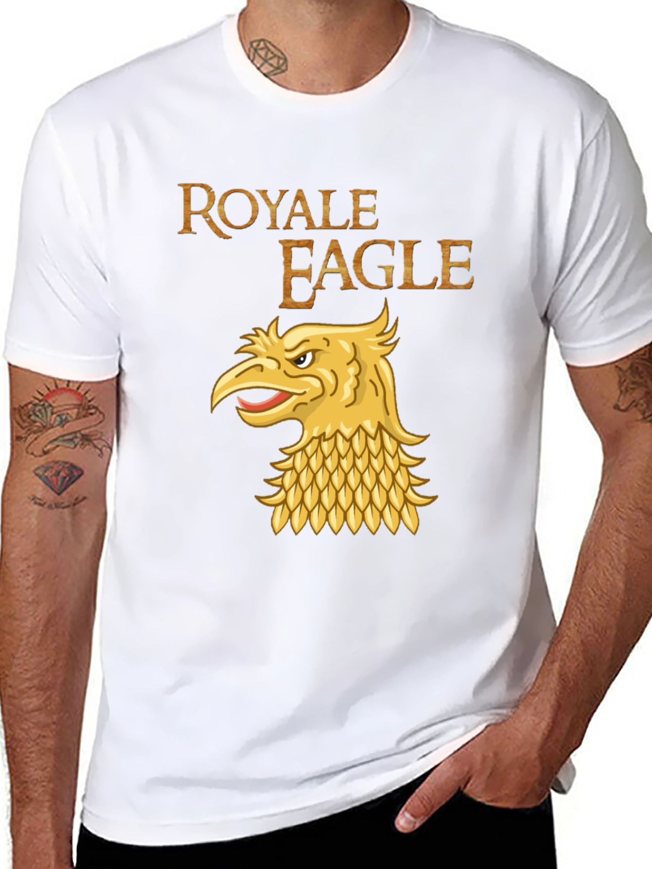 Royale Eagle Graphic T-Shirt - Black