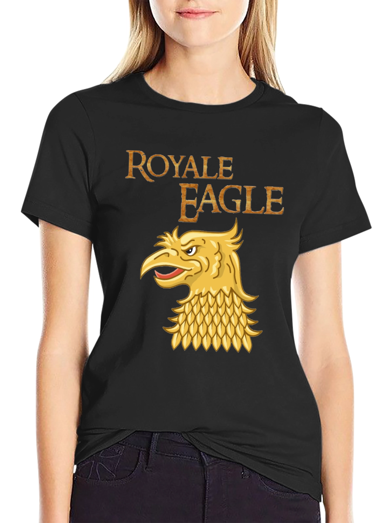 Royale Eagle Graphic T-Shirt - Black