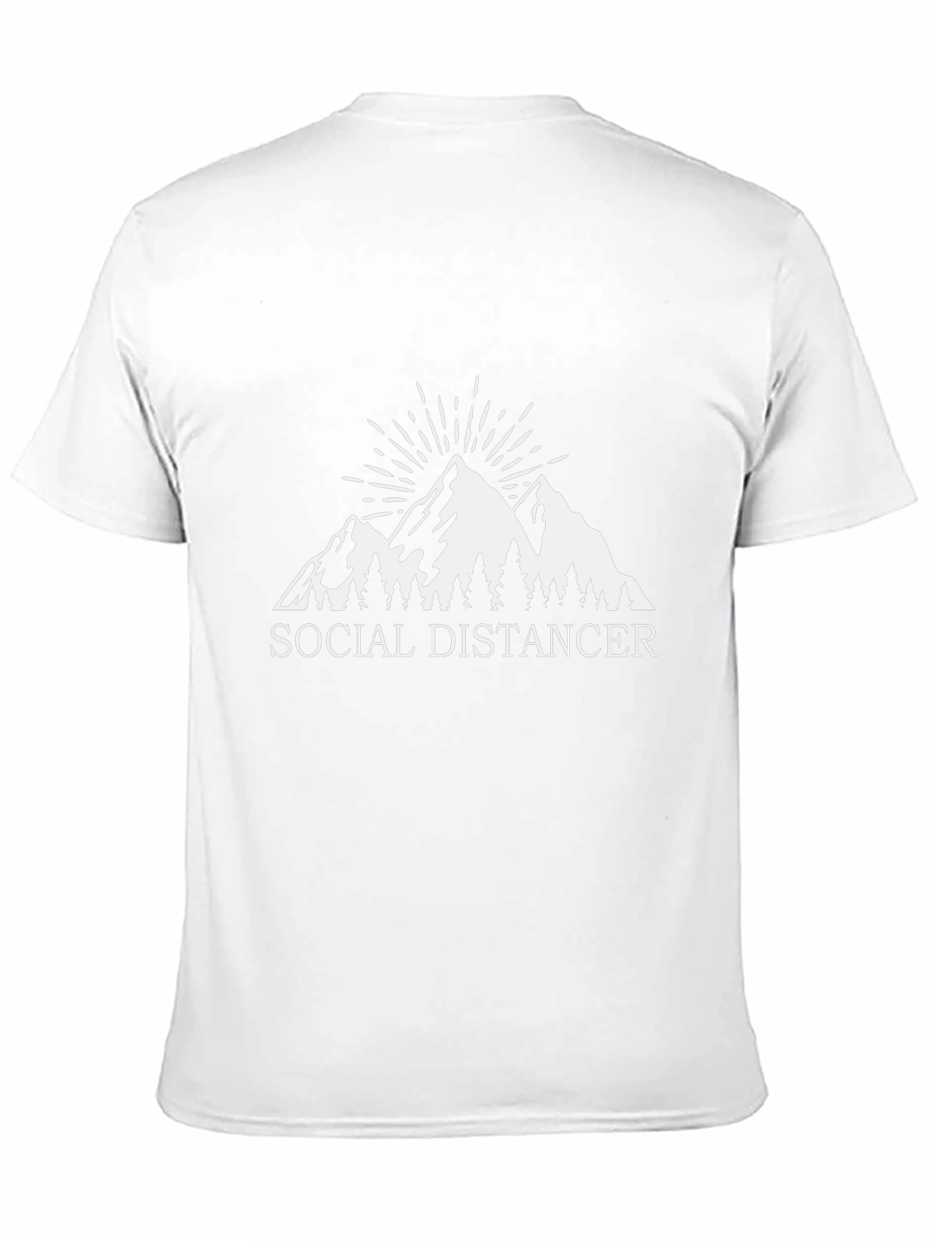 Social Distancer Mountain Graphic T-Shirt
