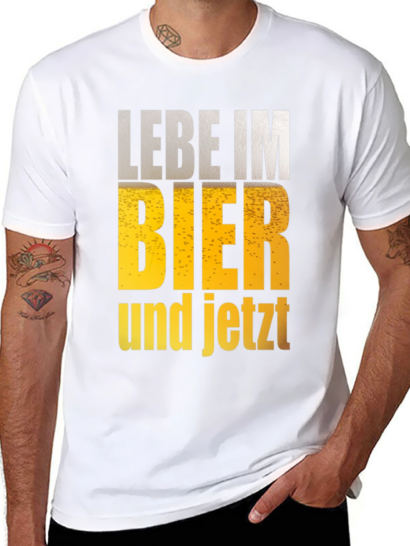 Lebe Im Bier Mens Graphic T-Shirt - Beer Lover