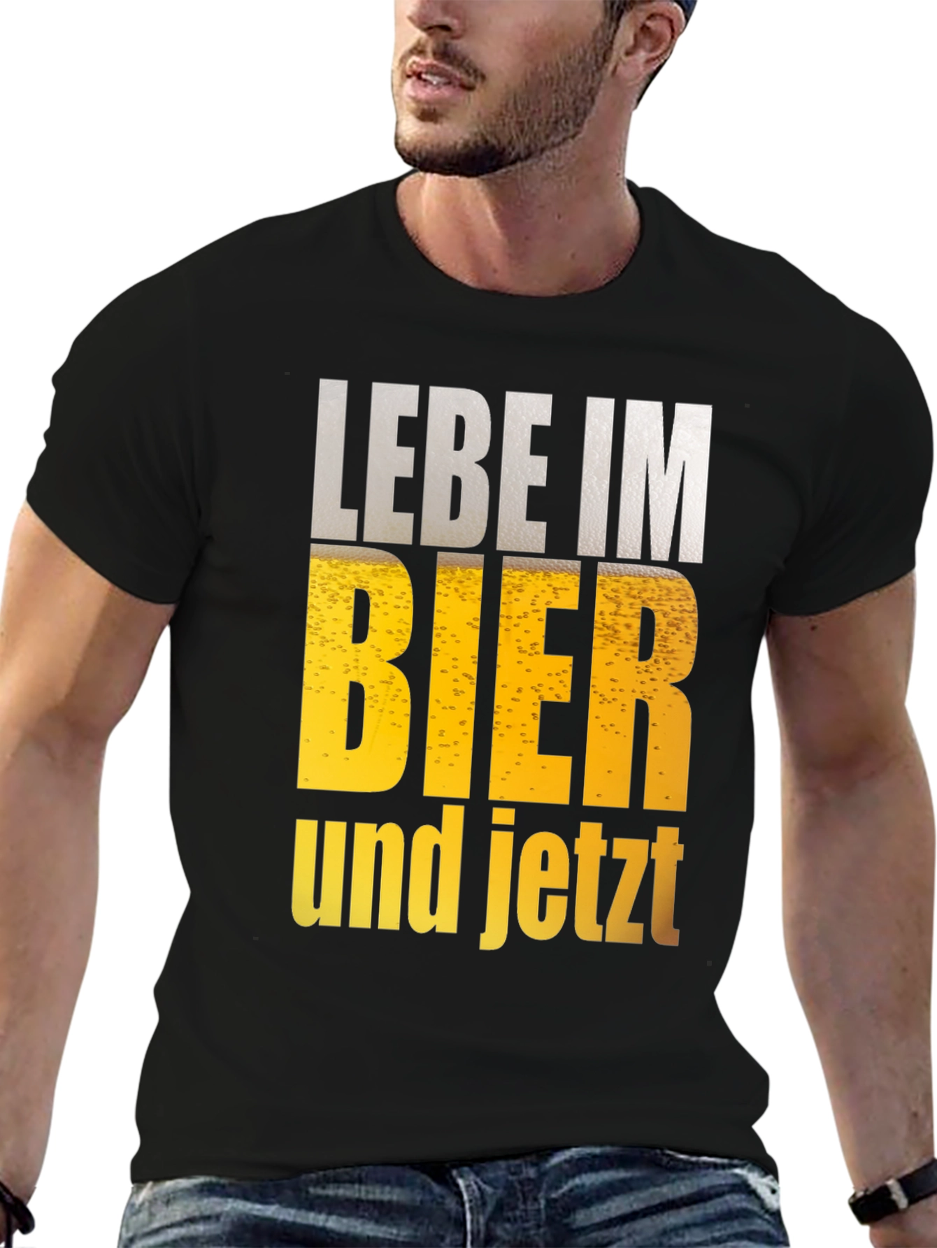 Lebe Im Bier Mens Graphic T-Shirt - Beer Lover