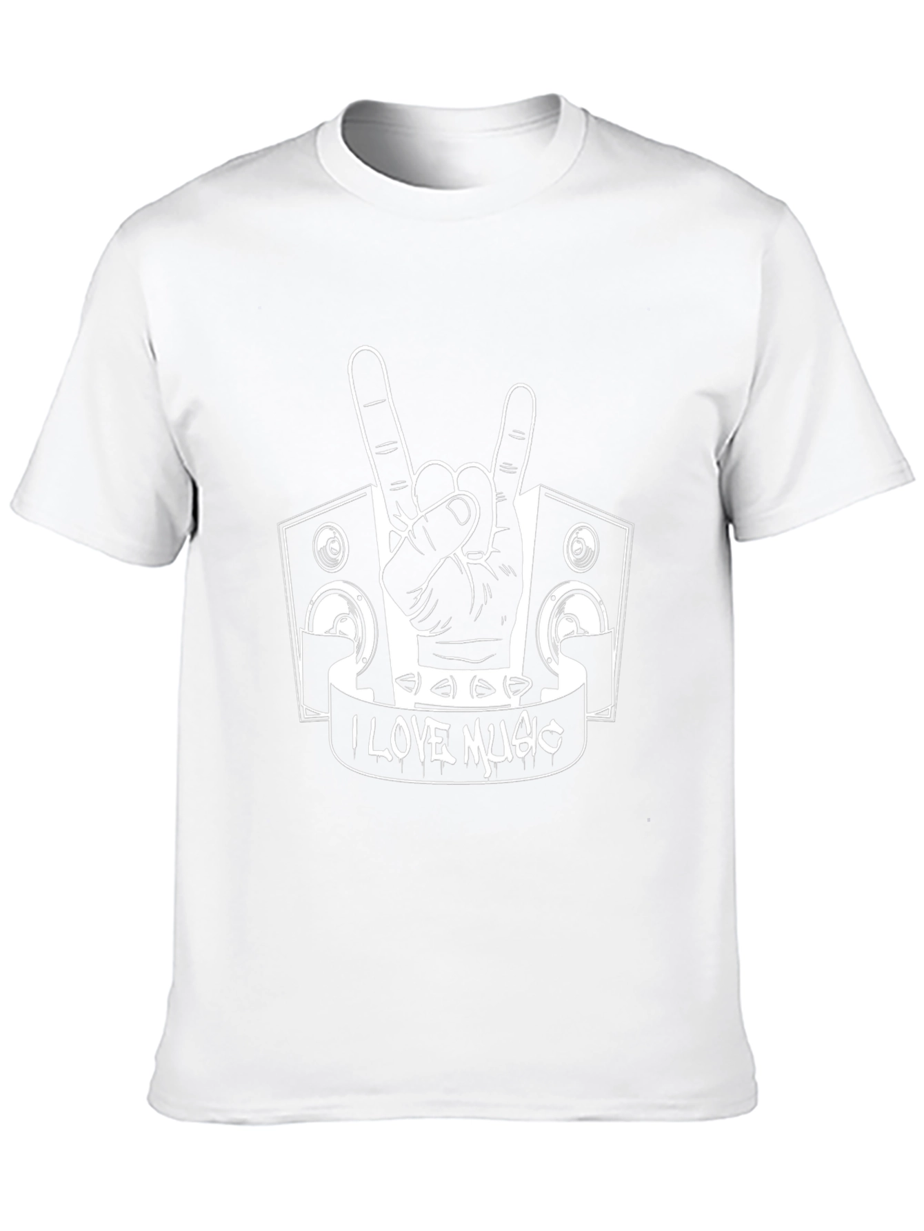 I Love Music Black T-Shirt