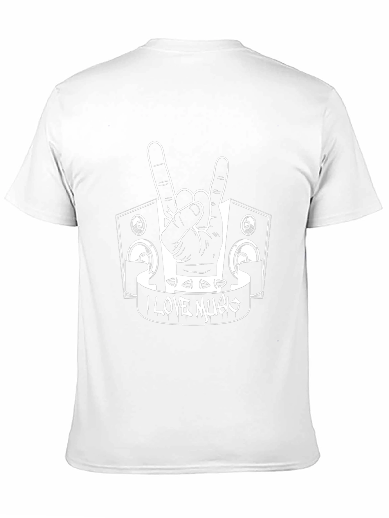 I Love Music Black T-Shirt