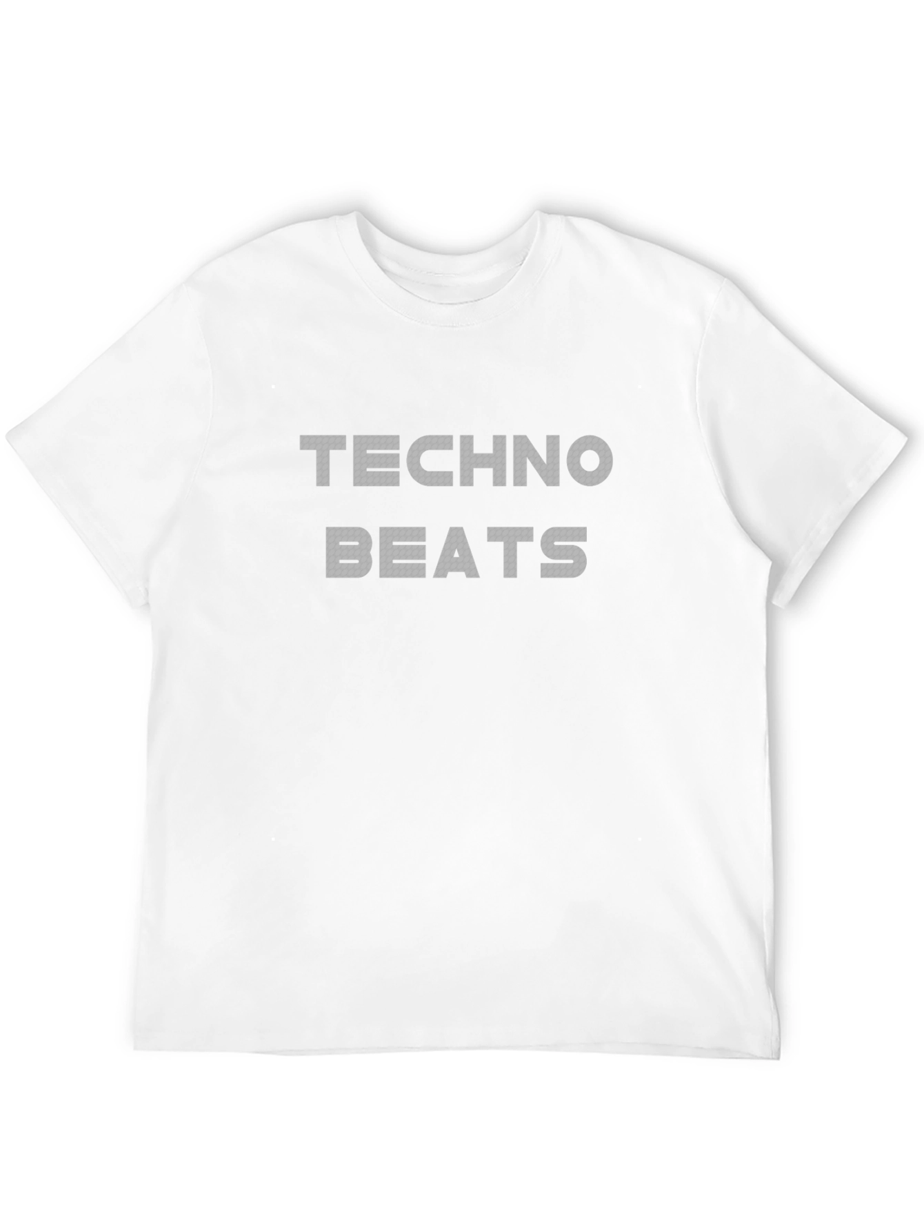 Techno Beats Graphic Print Black T-Shirt