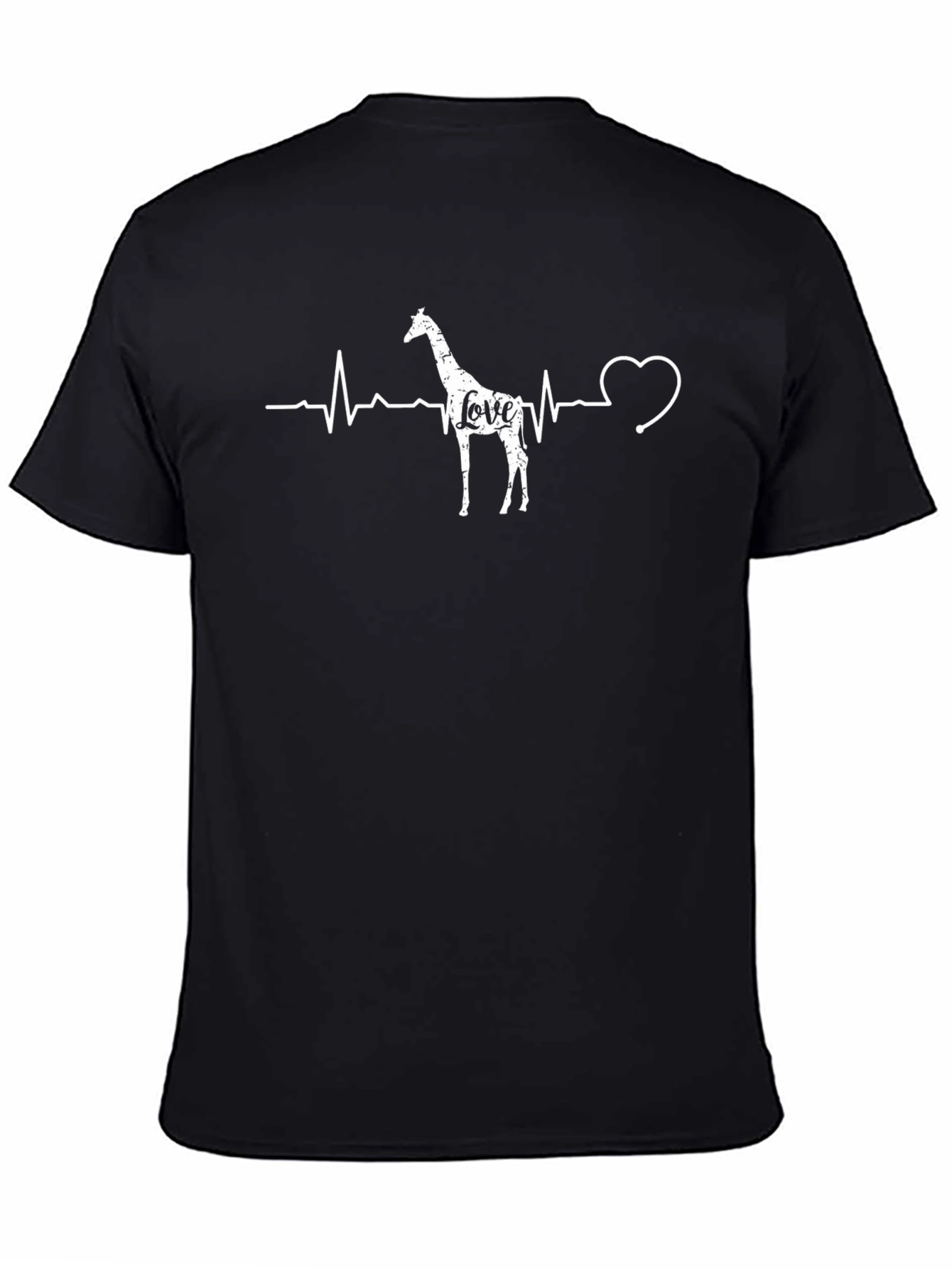 Giraffe Love Heartbeat Graphic Tee