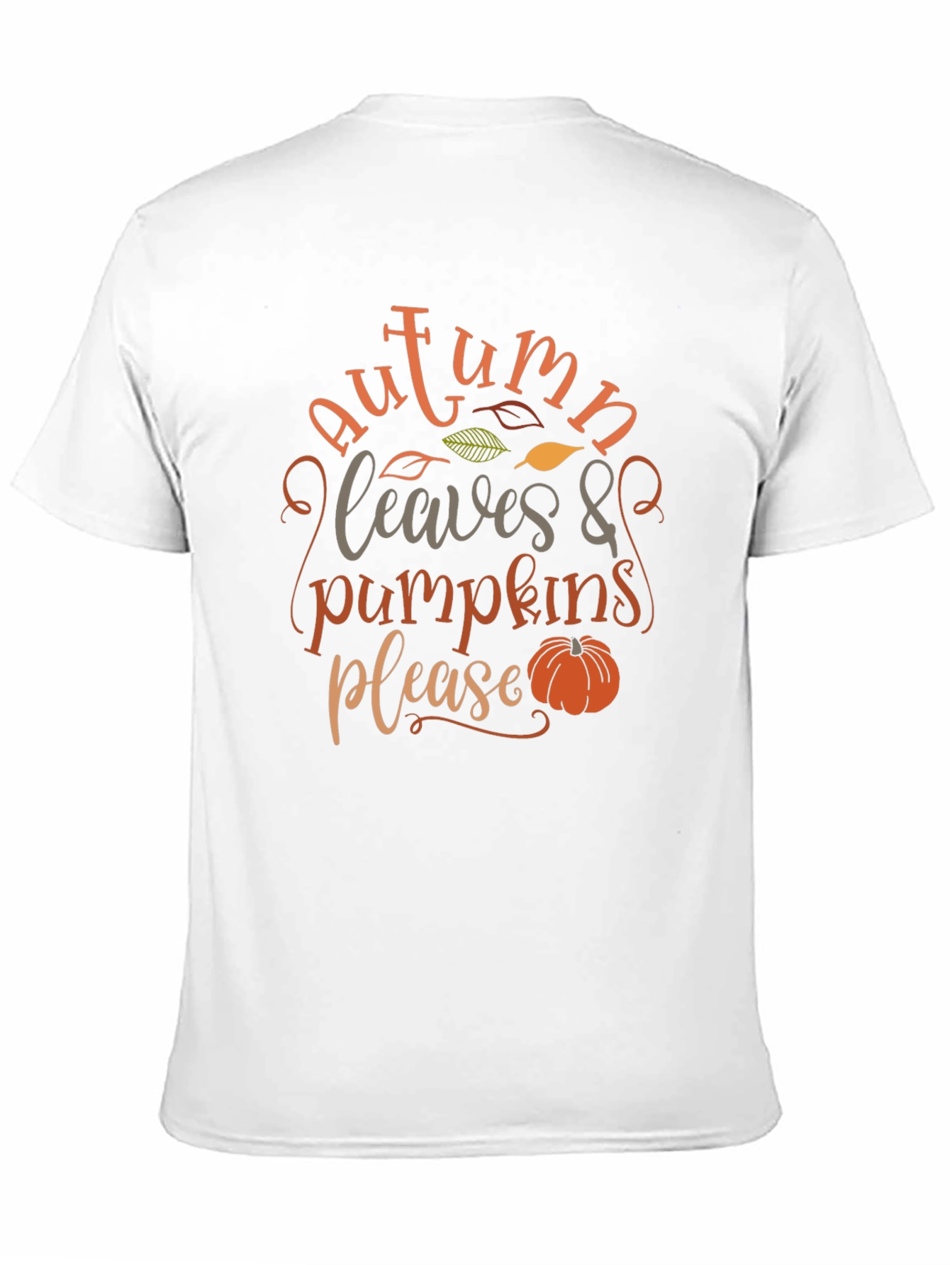 Autumn Leaves & Pumpkins Please - Graphic T-Shirt
