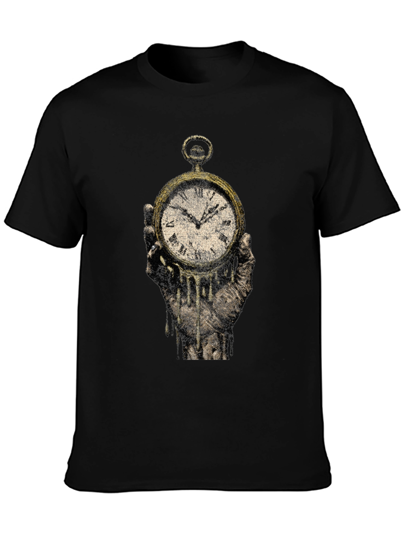 Melting Clock Graphic Tee - Time is Fleeting