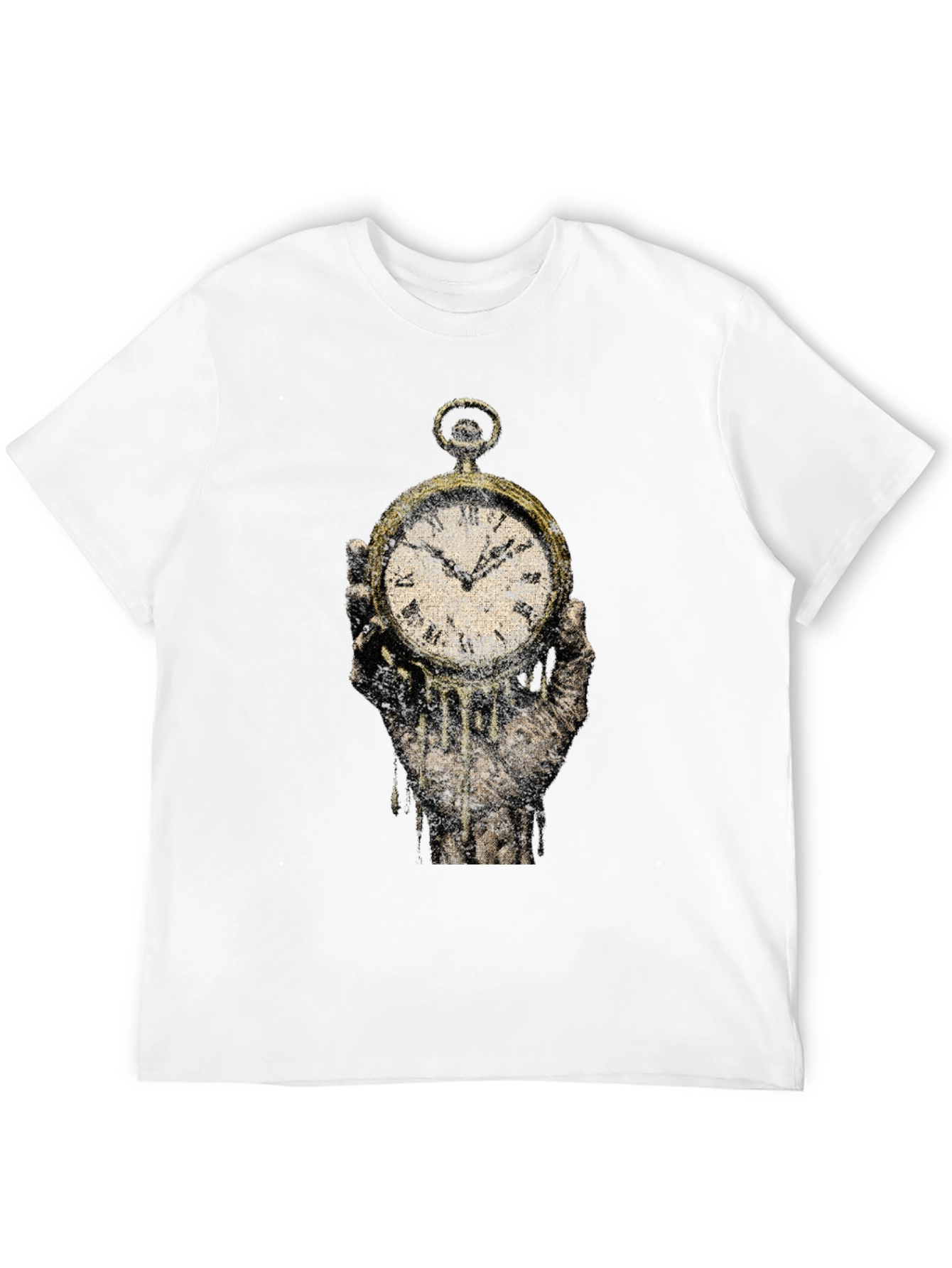 Melting Clock Graphic Tee - Time is Fleeting