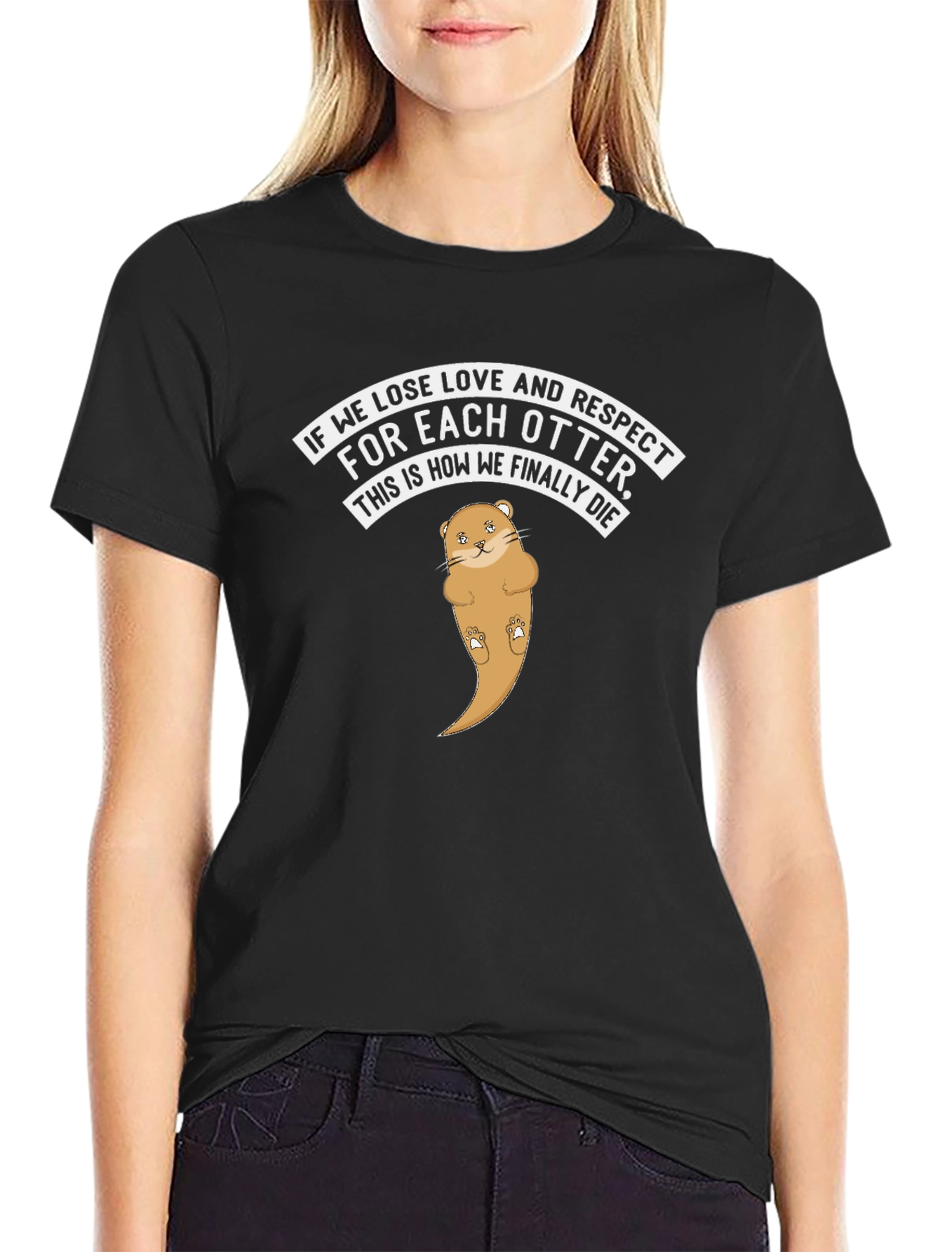 Otter Love & Respect Graphic T-Shirt