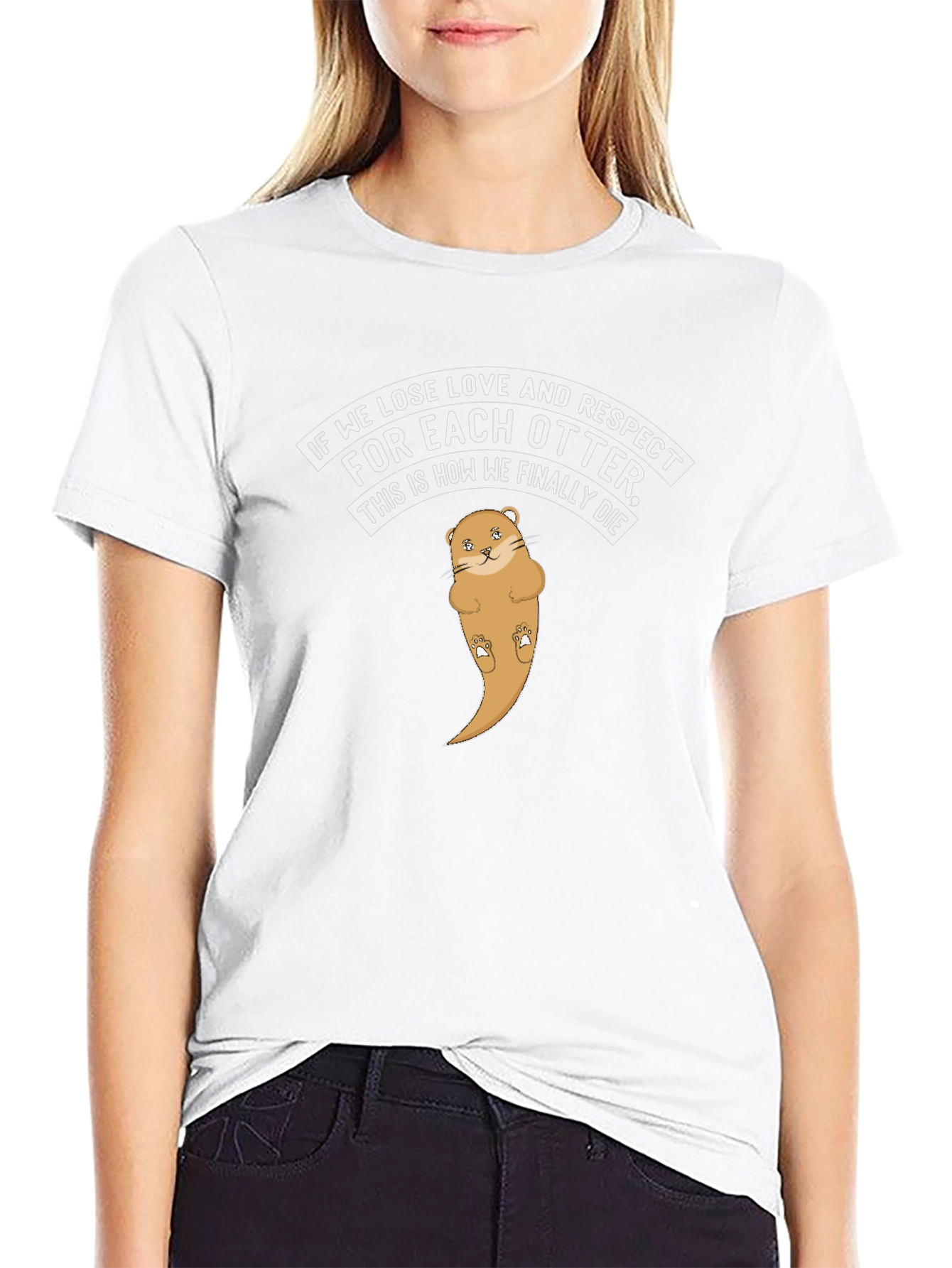 Otter Love & Respect Graphic T-Shirt