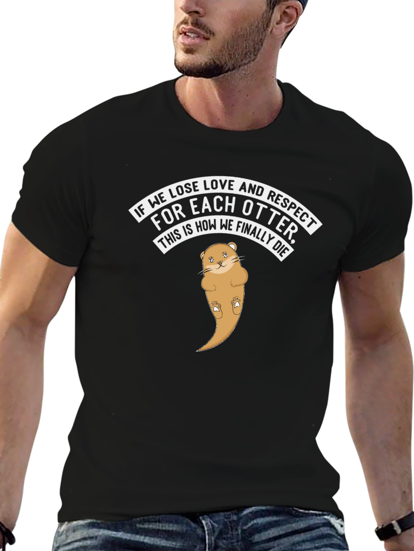Otter Love & Respect Graphic T-Shirt