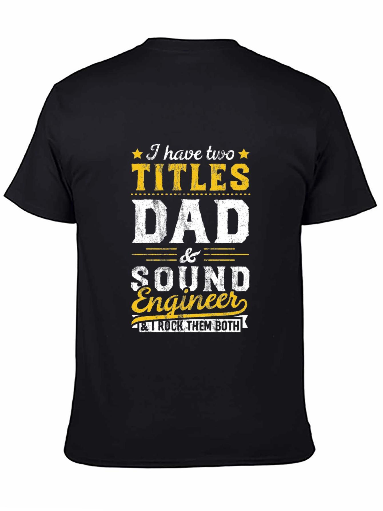 Dad and Sound Engineer Graphic Tee