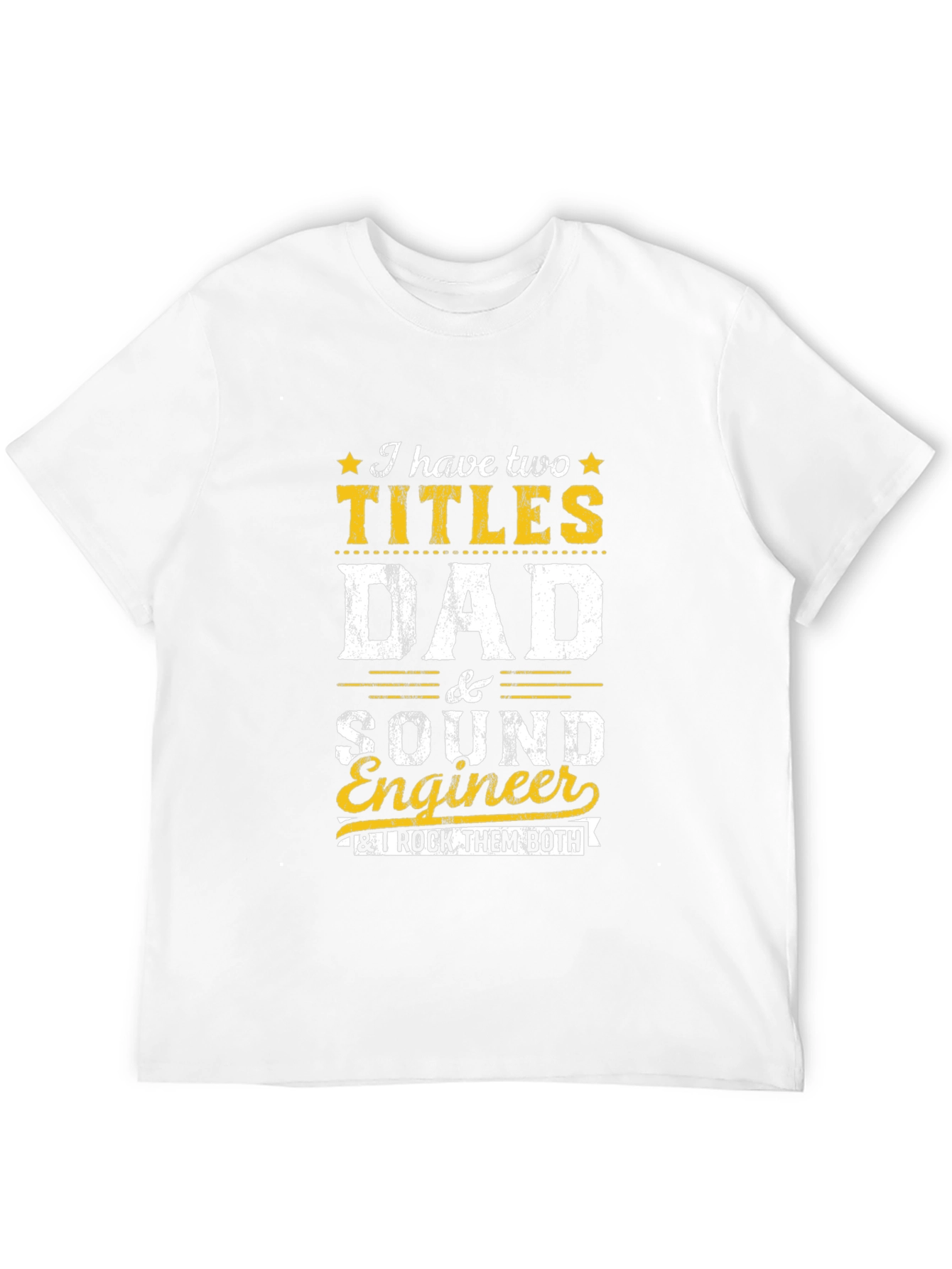 Dad and Sound Engineer Graphic Tee