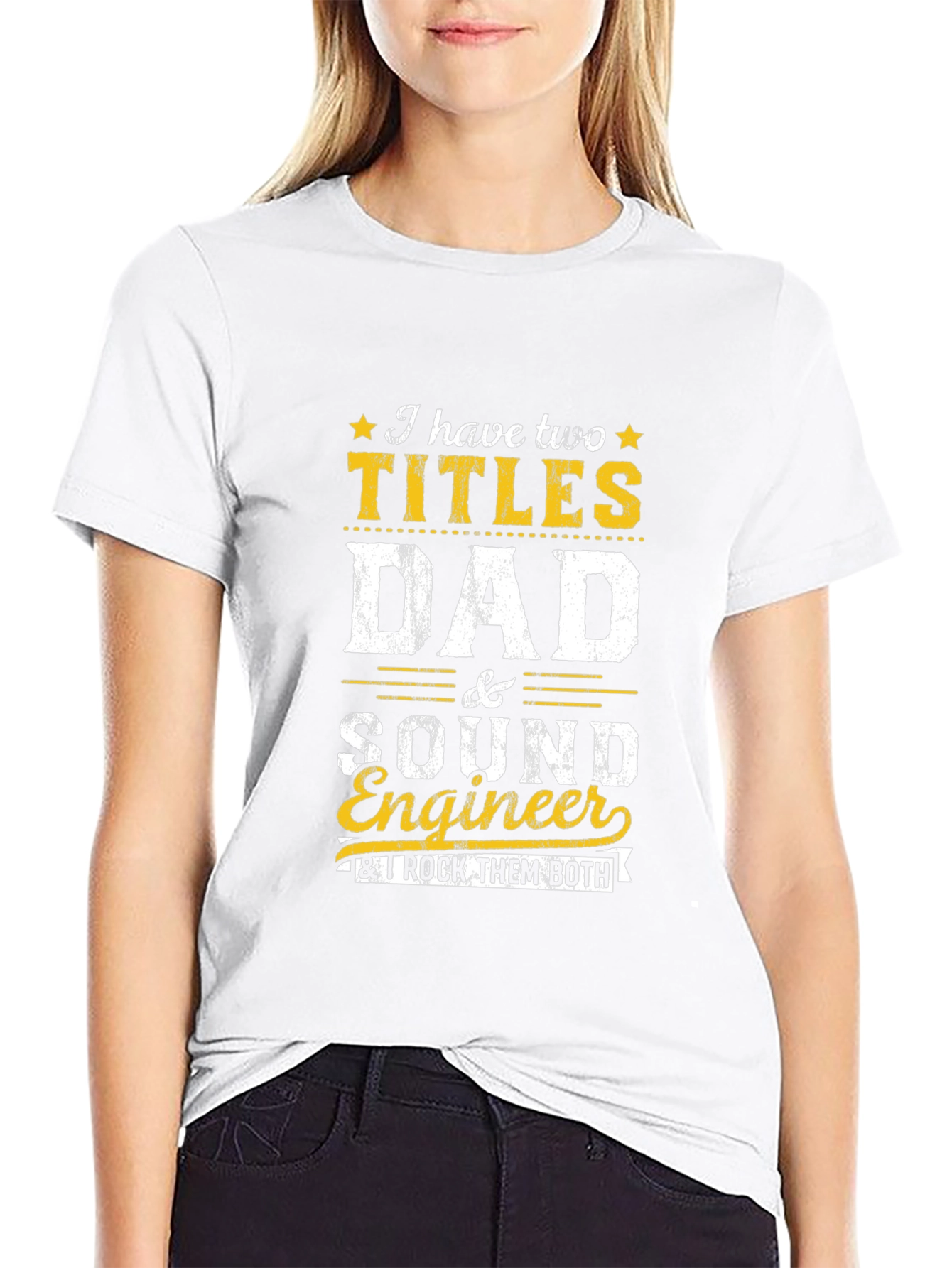 Dad and Sound Engineer Graphic Tee