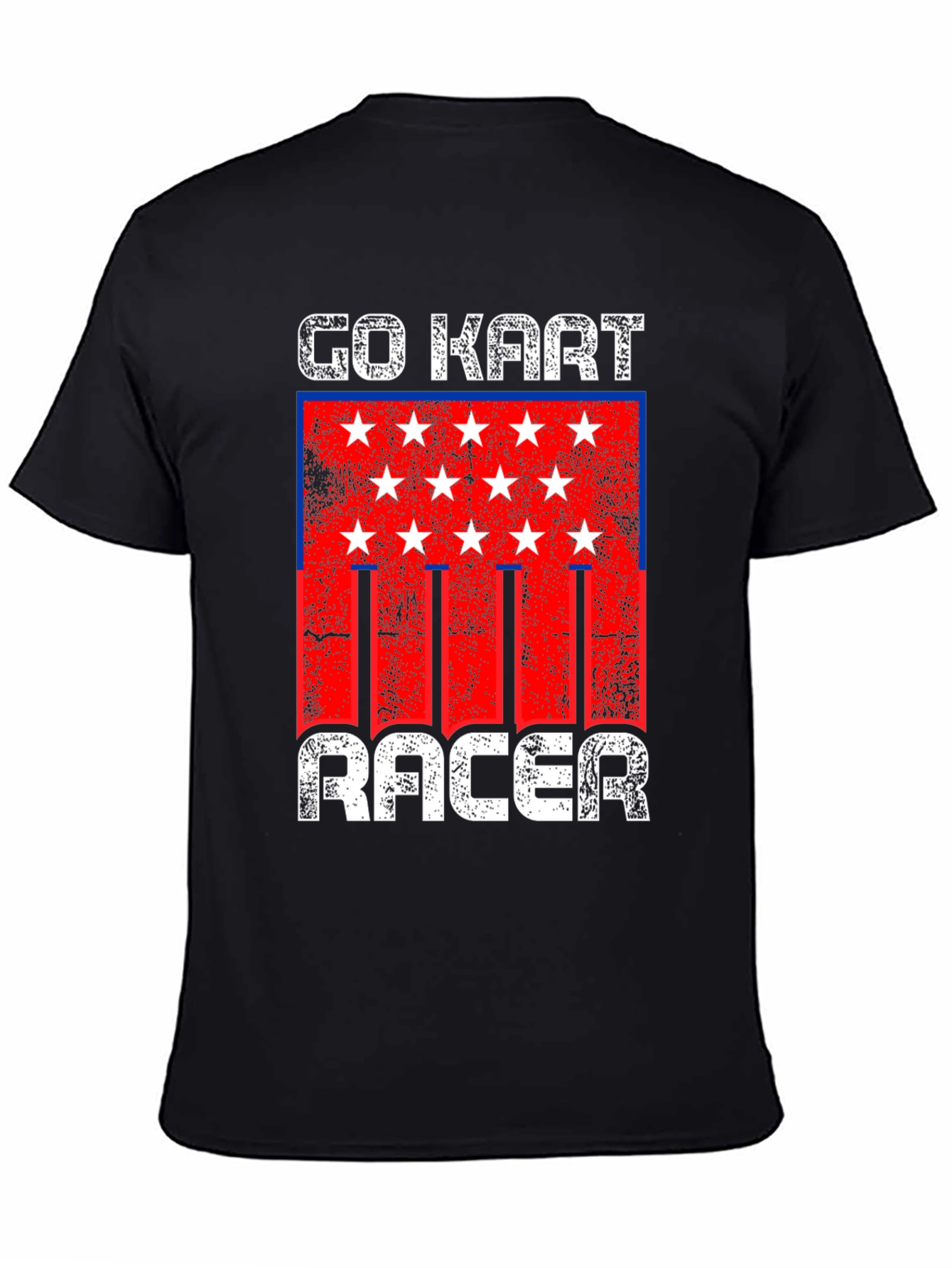 Go Kart Racer Graphic Tee - Distressed Design