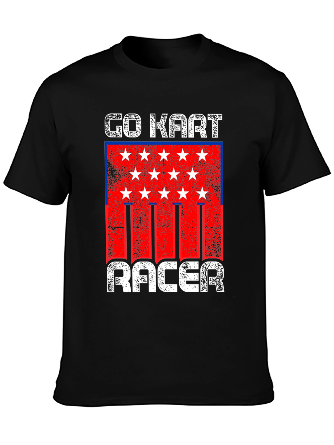 Go Kart Racer Graphic Tee - Distressed Design