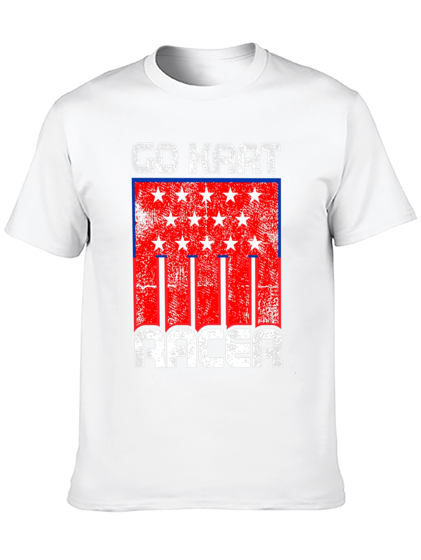 Go Kart Racer Graphic Tee - Distressed Design
