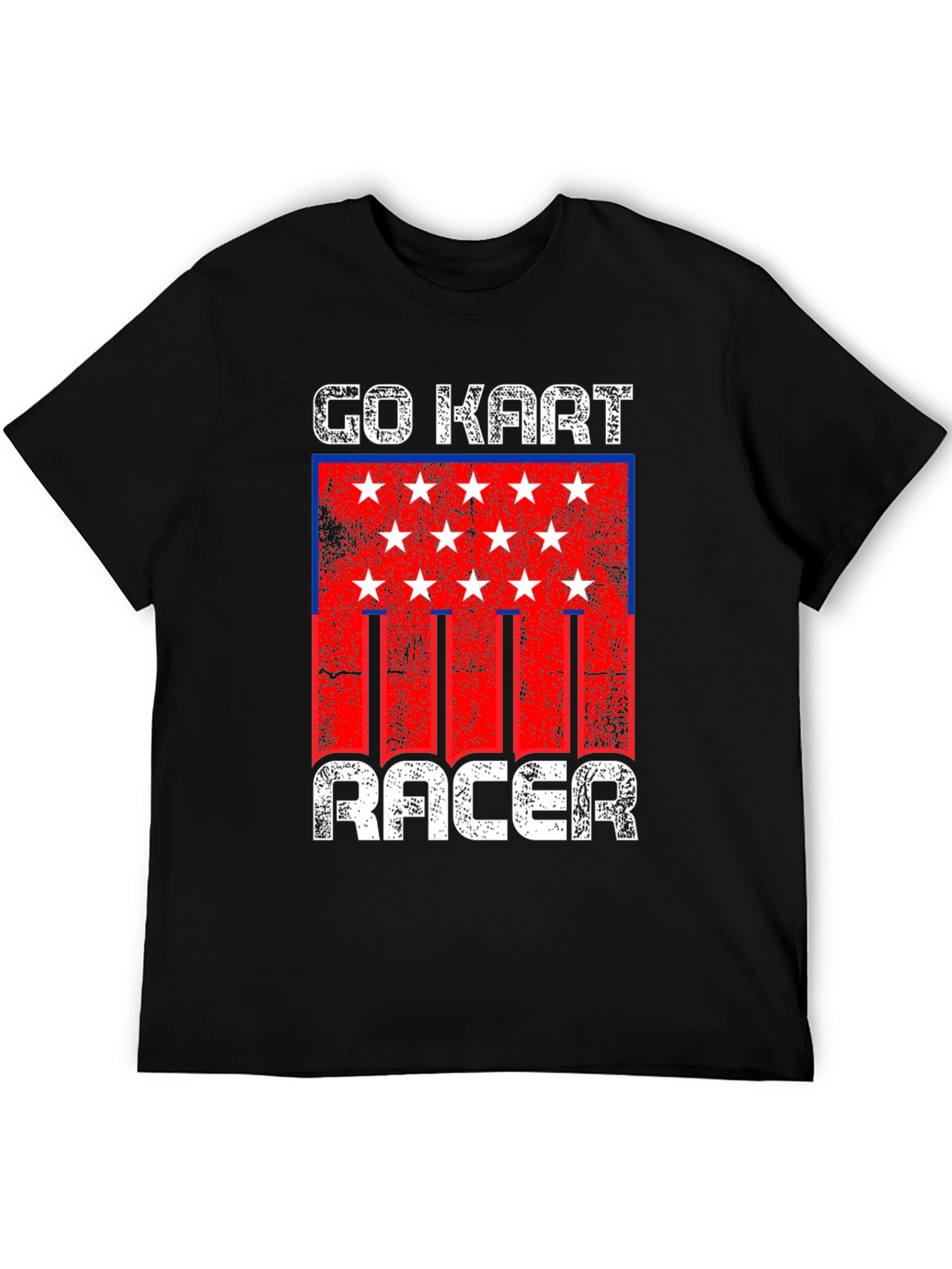 Go Kart Racer Graphic Tee - Distressed Design