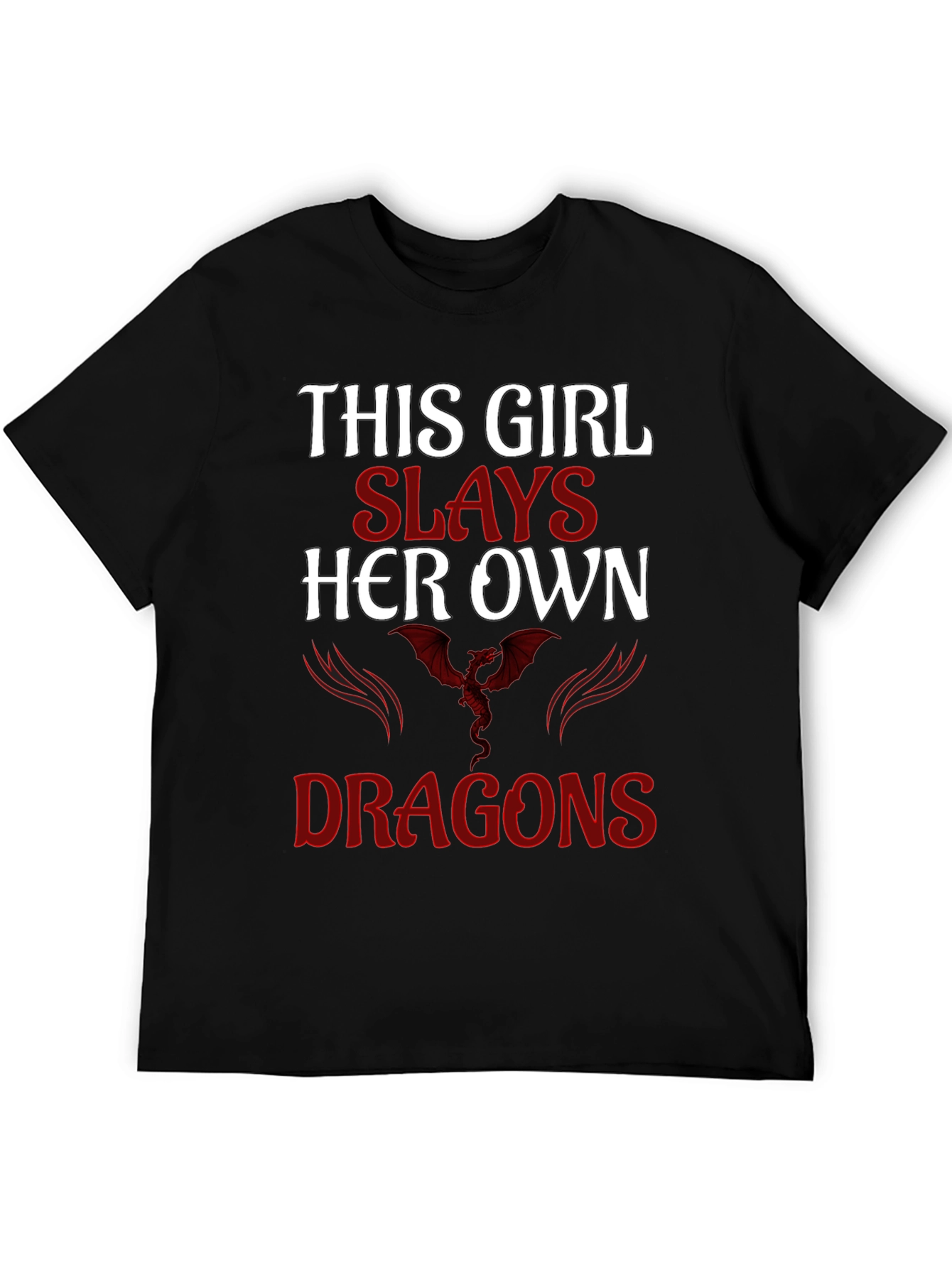 Girl Slays Dragons Graphic T-Shirt