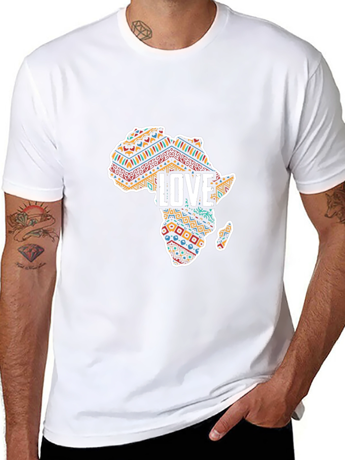African Love T-Shirt - Stylish Continent Design