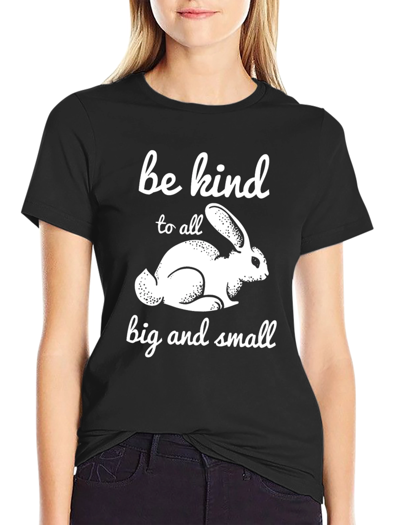 Be Kind Rabbit Graphic T-Shirt