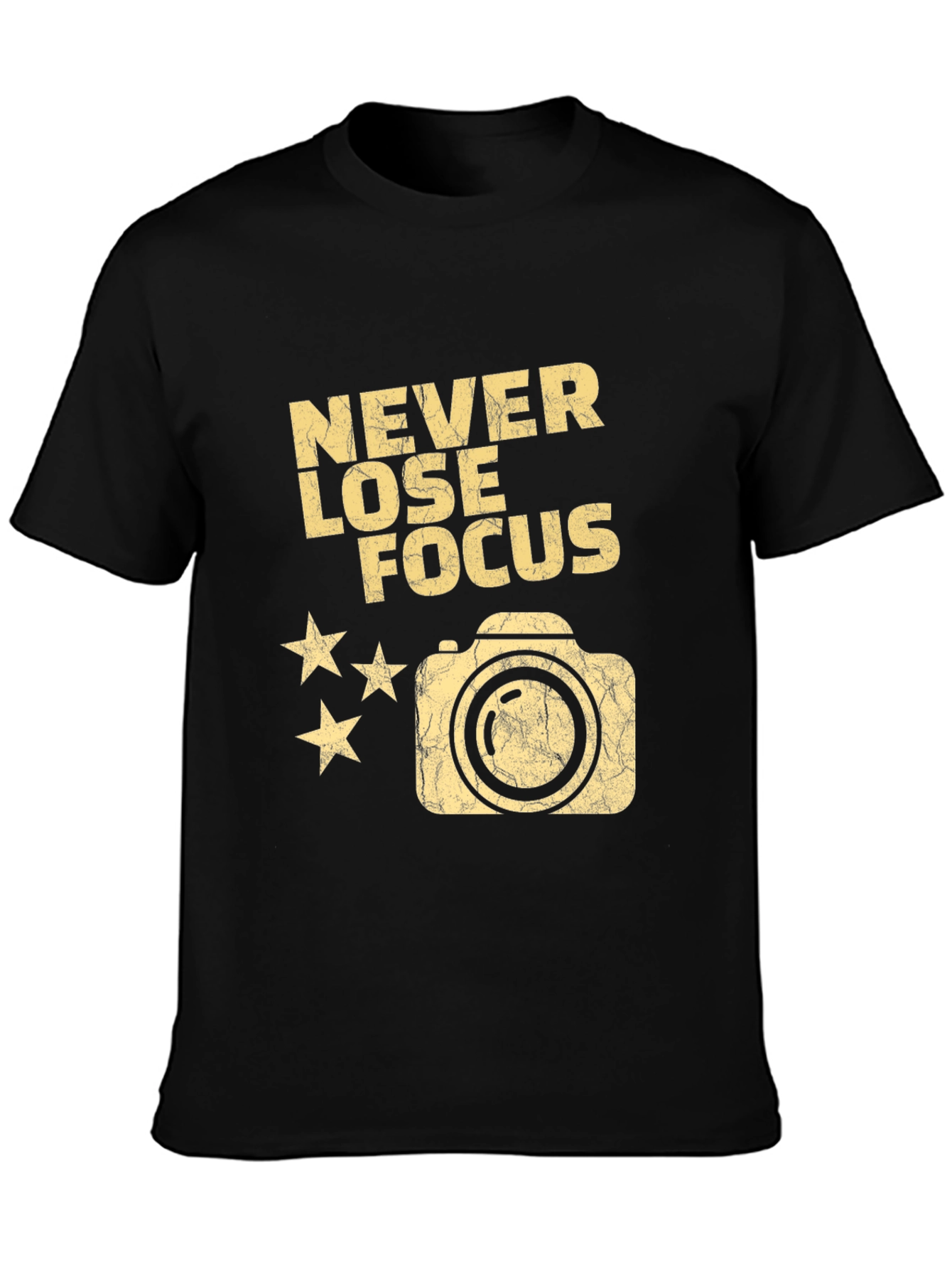 Never Lose Focus Camera Graphic T-Shirt