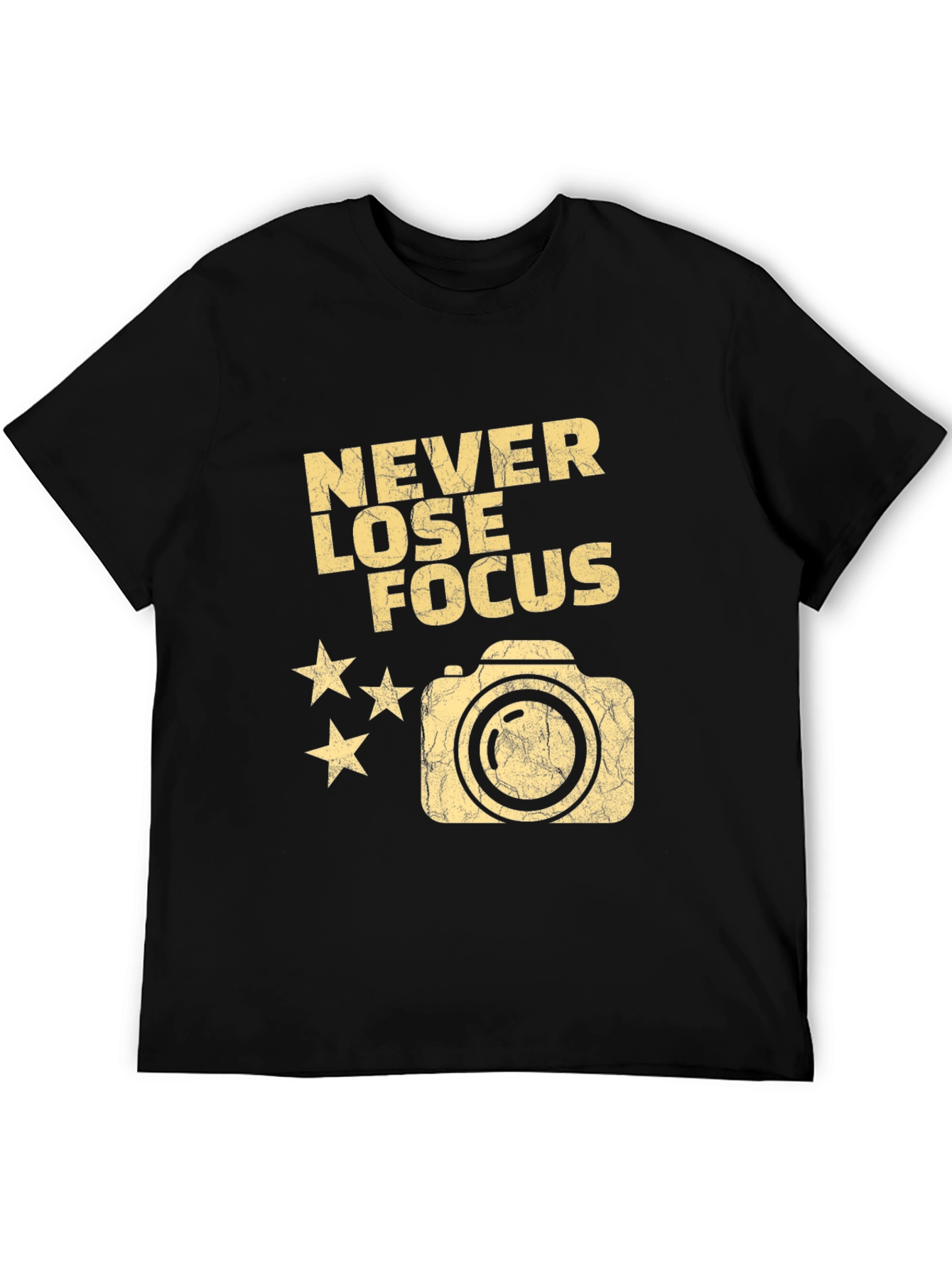 Never Lose Focus Camera Graphic T-Shirt