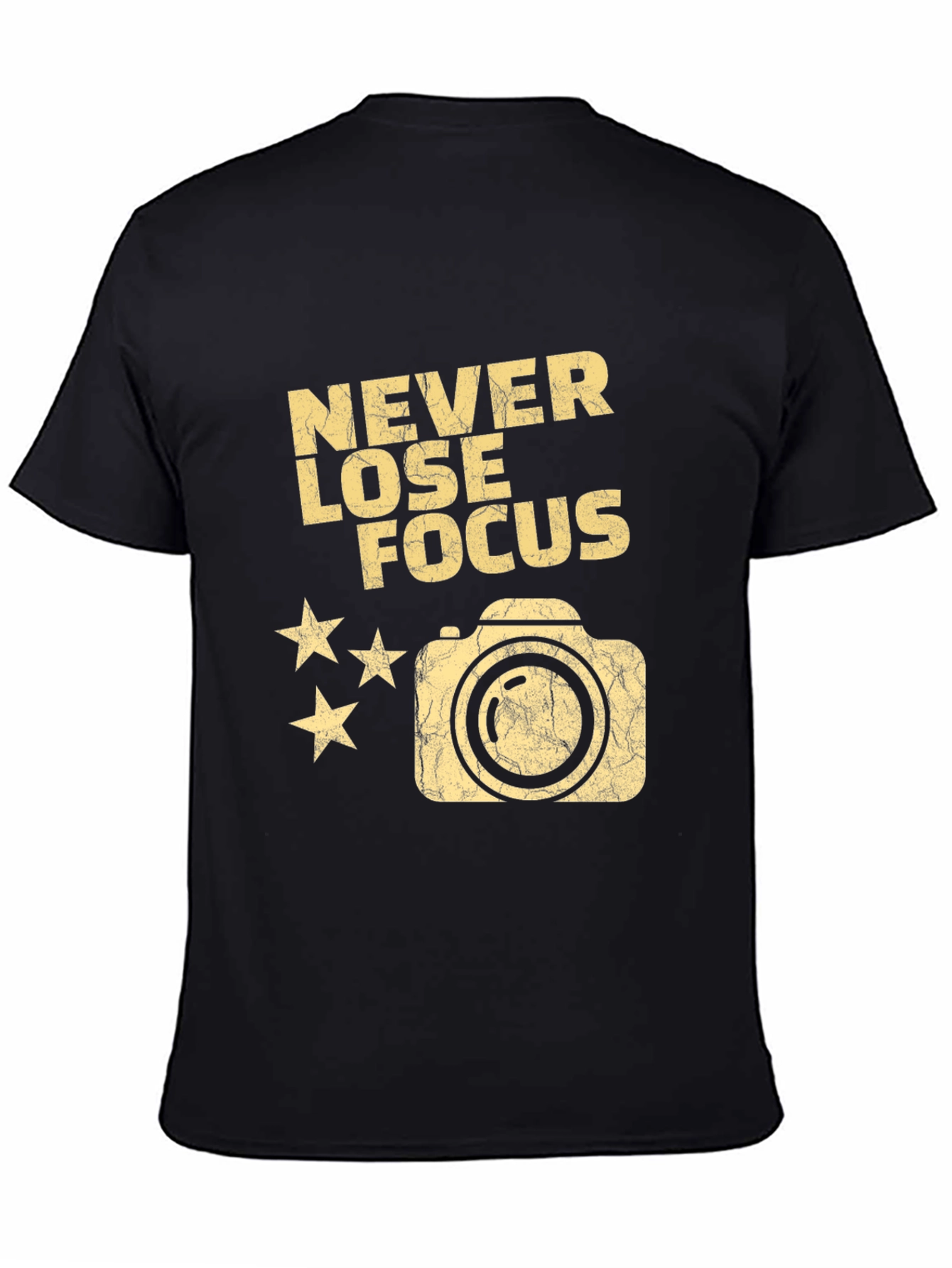 Never Lose Focus Camera Graphic T-Shirt