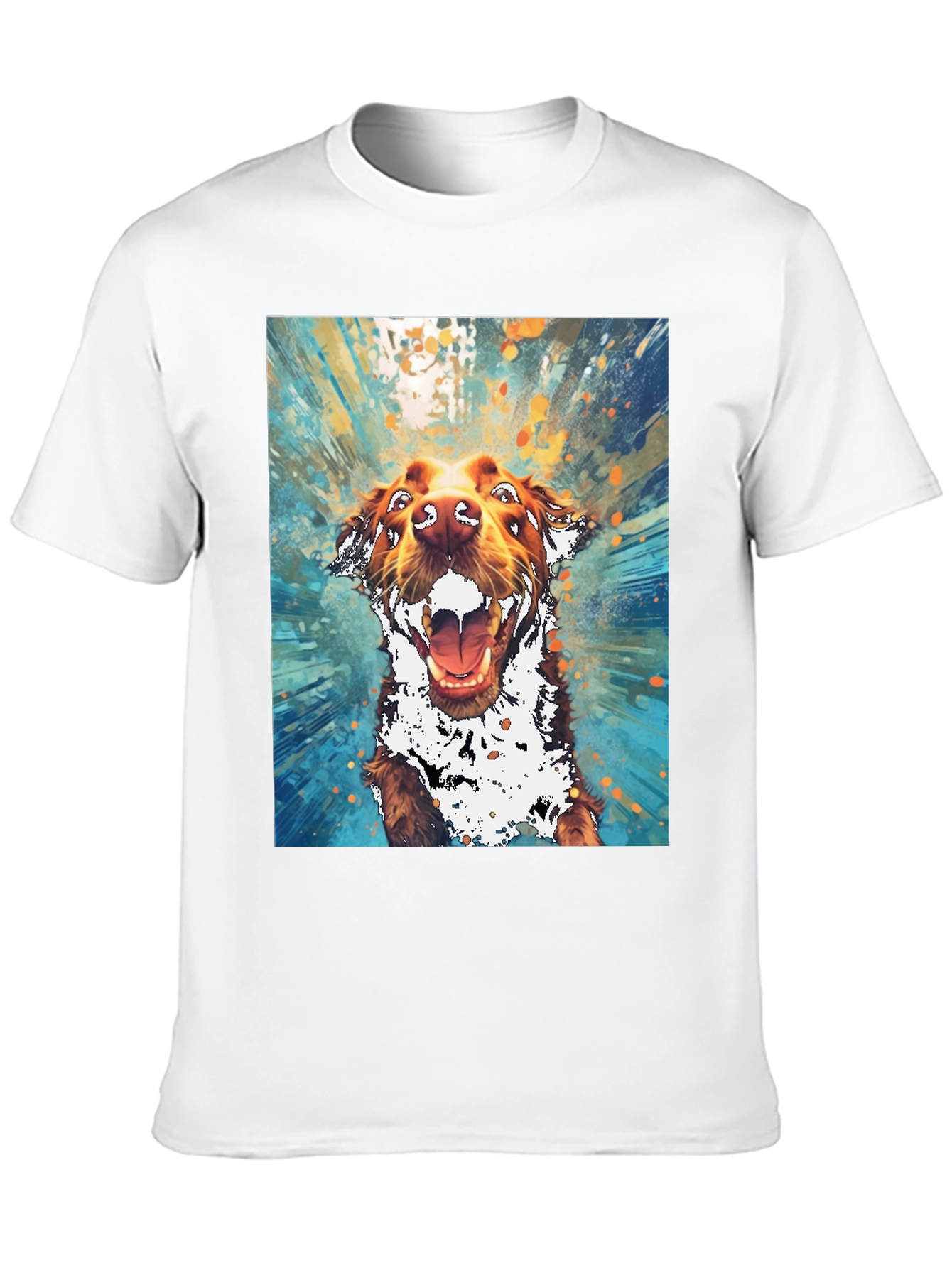 Dog Art Graphic Tee - Mens Black T-Shirt