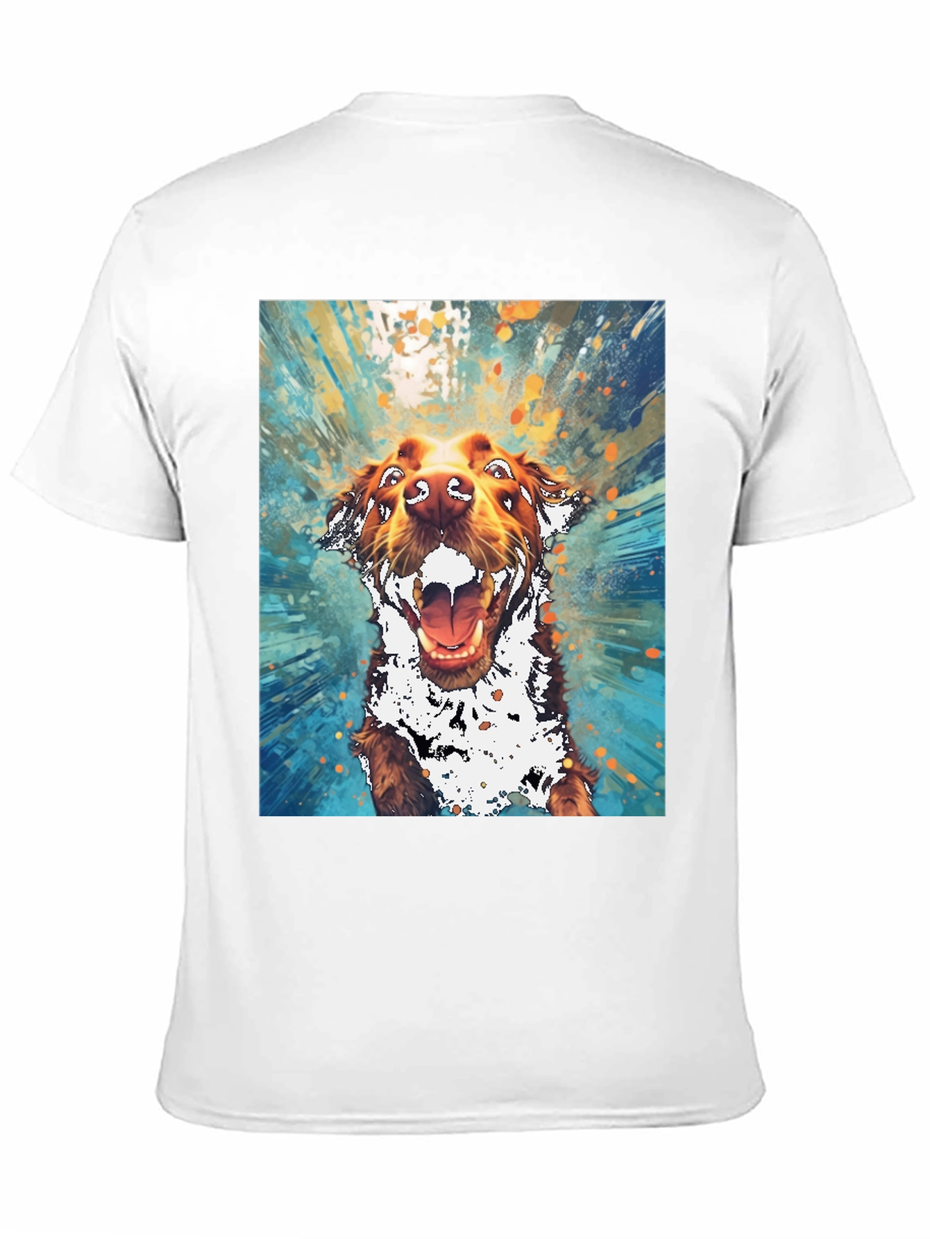 Dog Art Graphic Tee - Mens Black T-Shirt