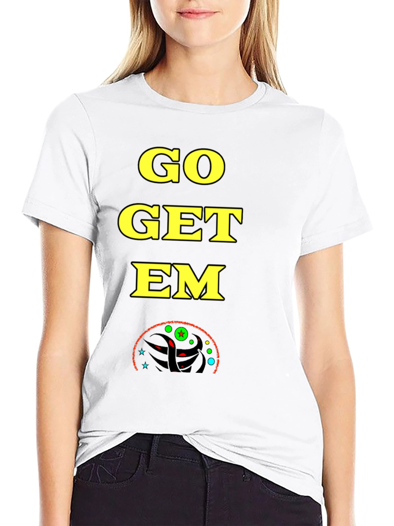 Go Get Em T-Shirt - Black Bold Graphic Tee