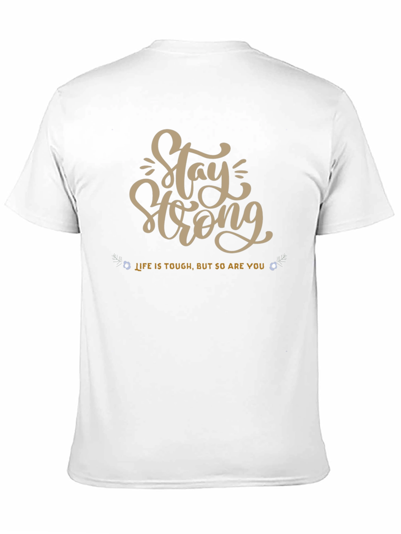 Stay Strong Graphic Tee - Black Short Sleeve
