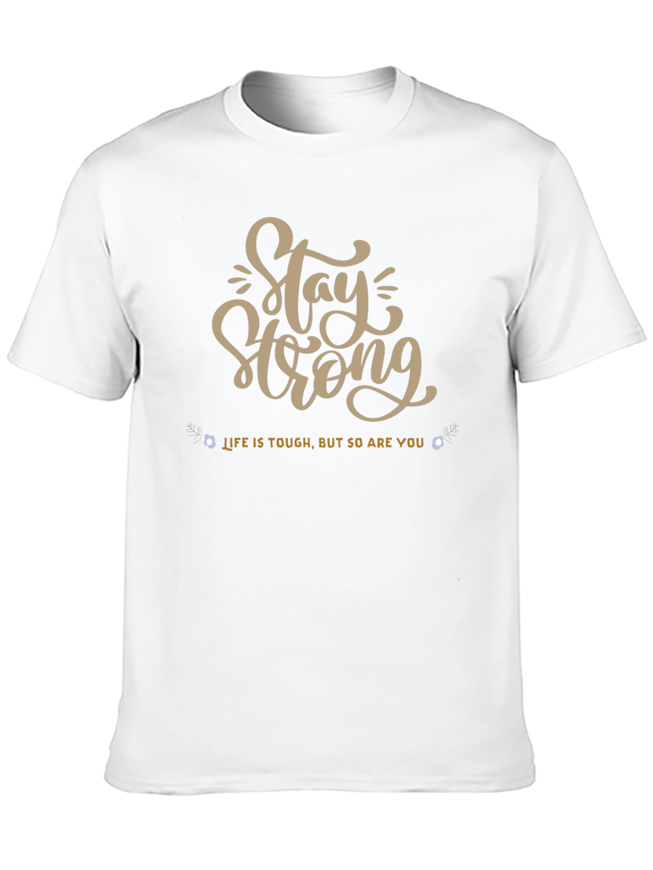 Stay Strong Graphic Tee - Black Short Sleeve