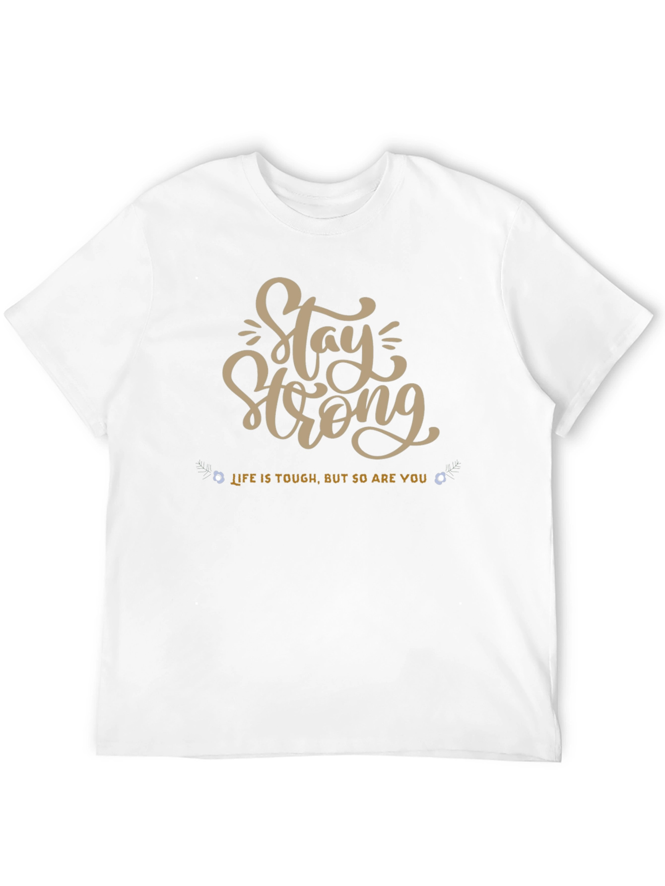 Stay Strong Graphic Tee - Black Short Sleeve