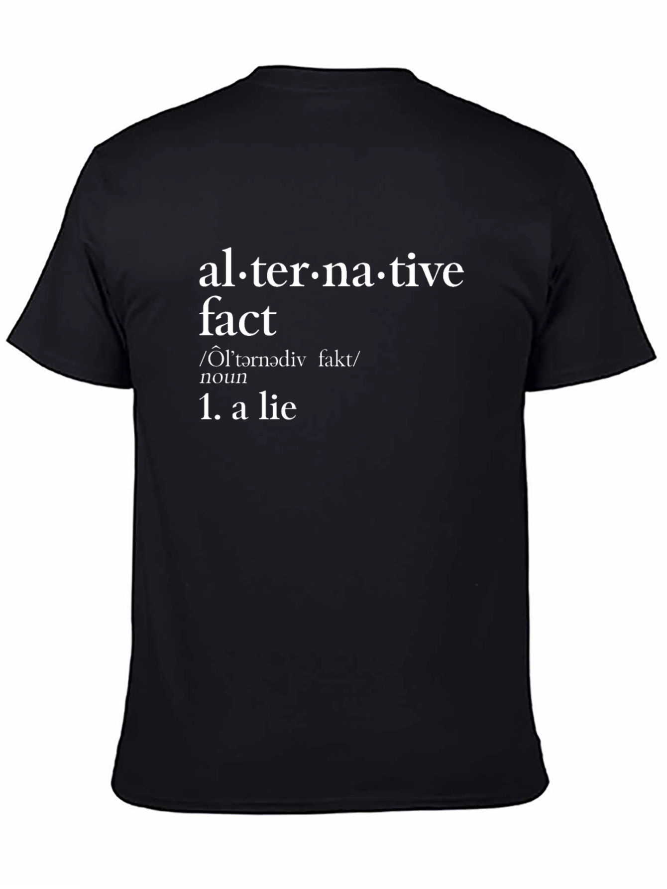 Alternative Fact Definition Black T-Shirt